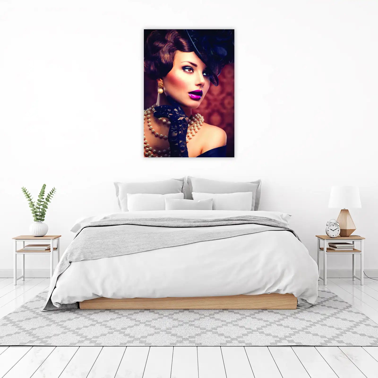 Vintage Glamour Woman Portrait Wall Art