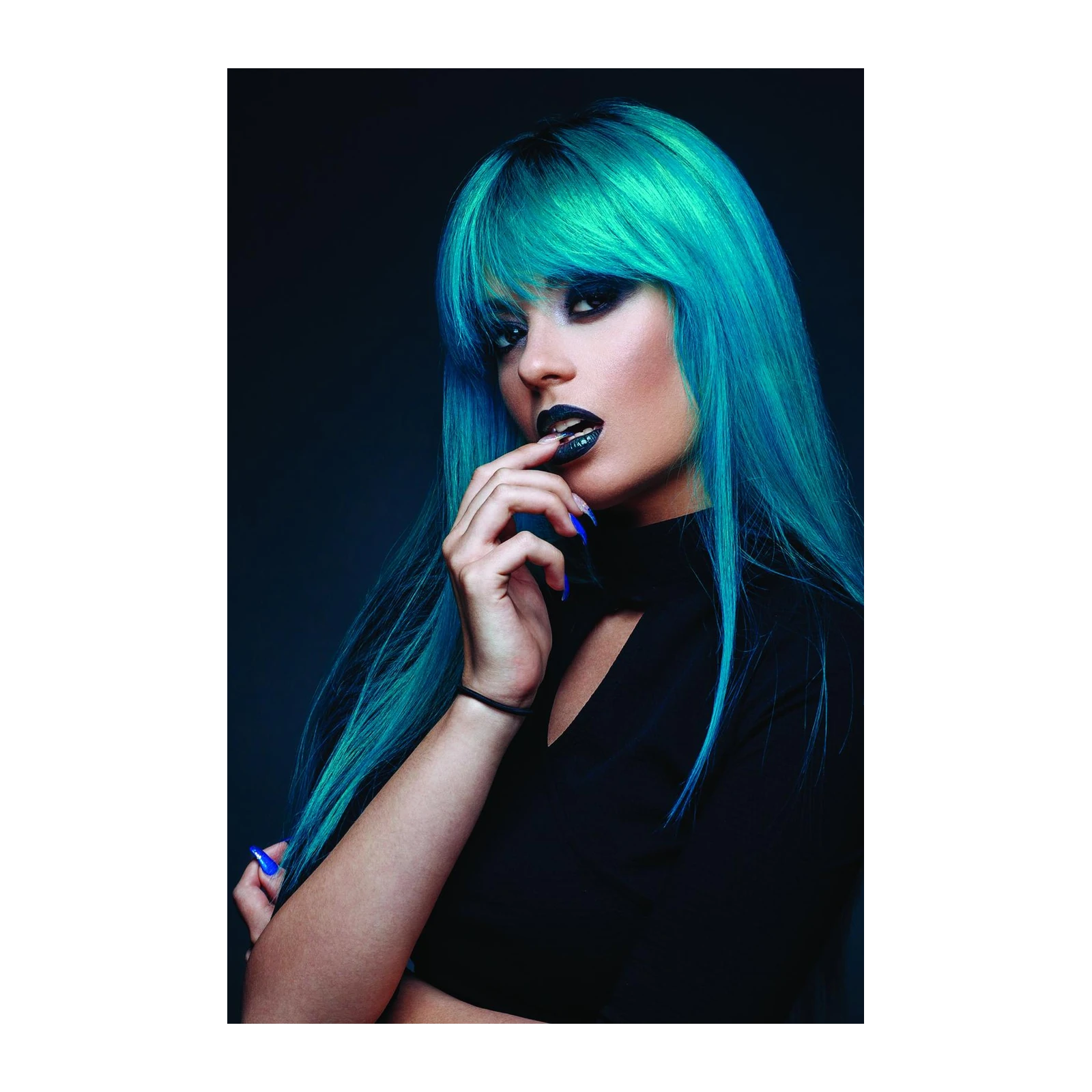 Aqua Siren Bold Portrait Wall Art