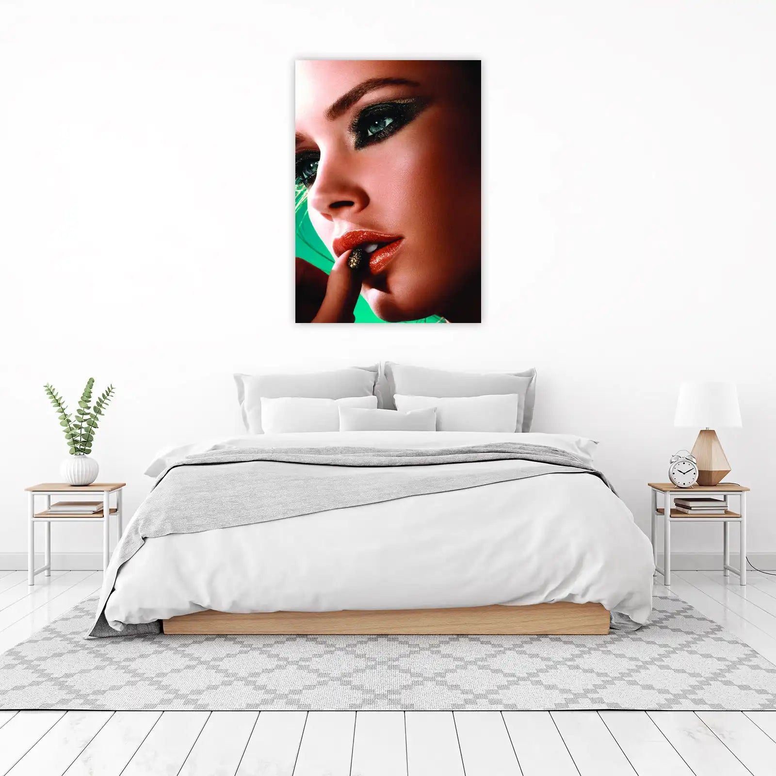 Glamorous Eyes & Lips Makeup Art Wall Art