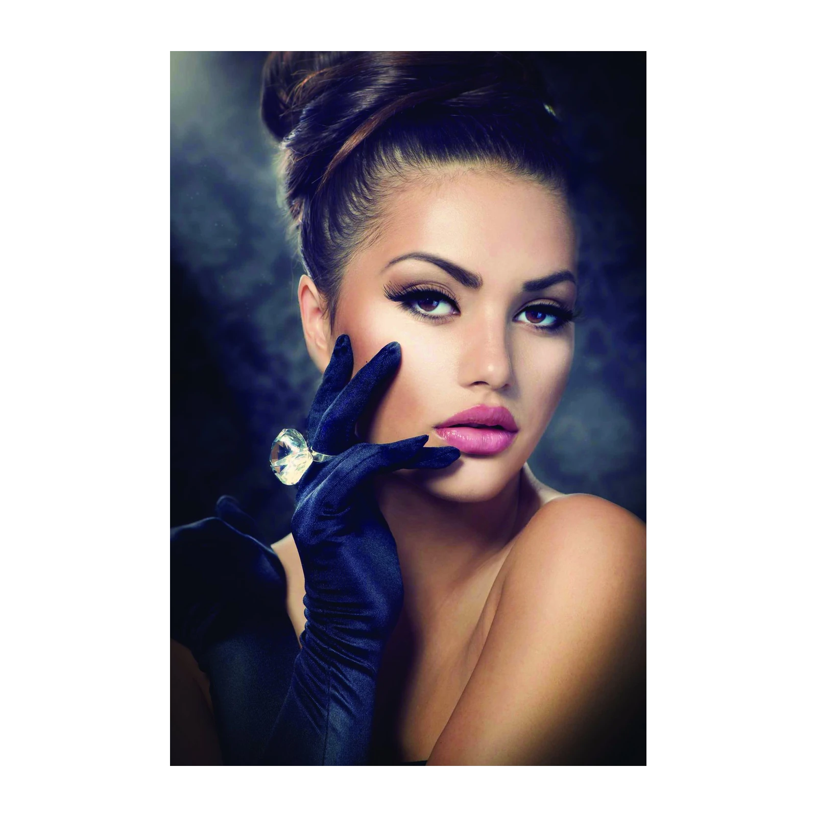 Glamorous Woman Diamond Ring Wall Art