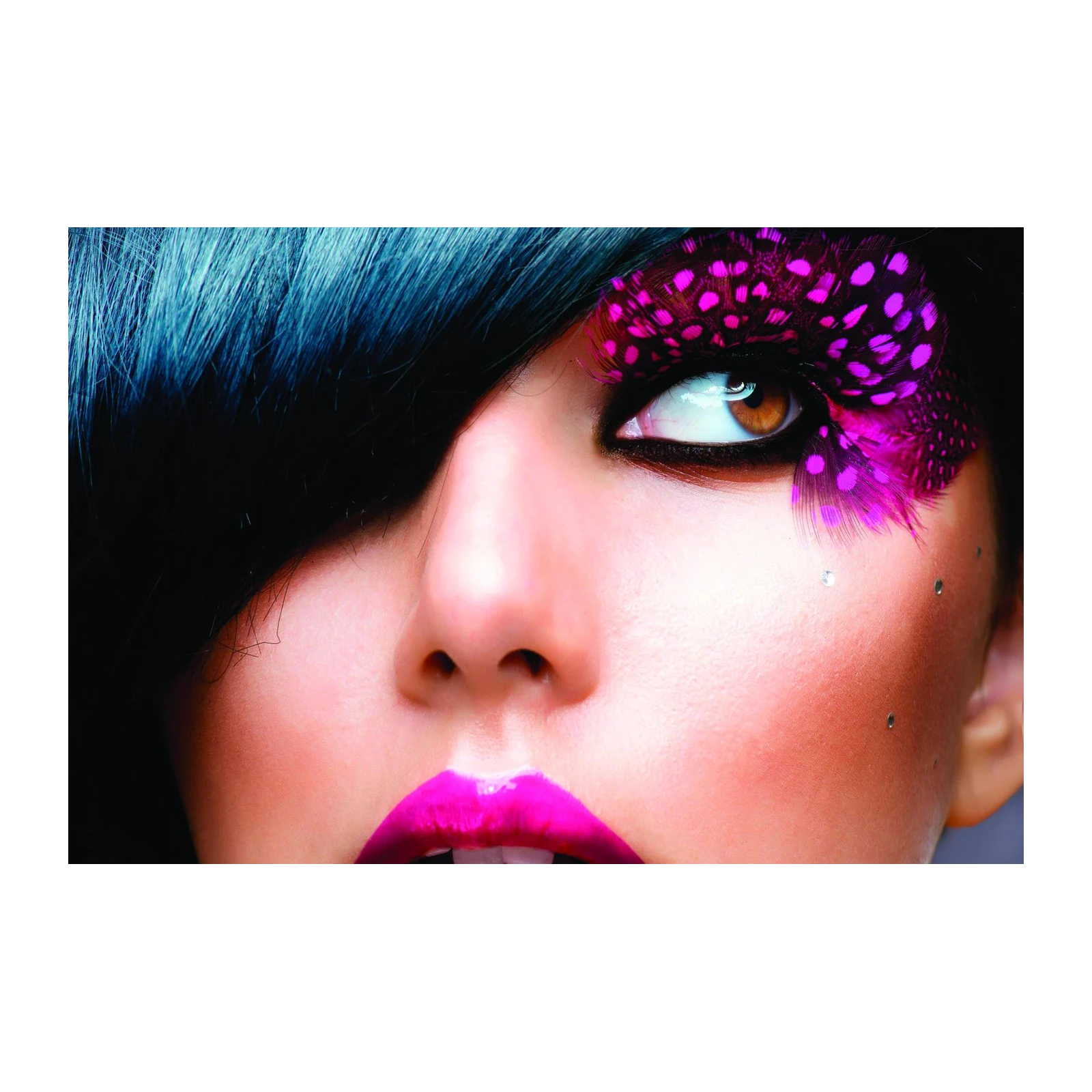 Bold Beauty Eye Feathered Fashion Wall Art