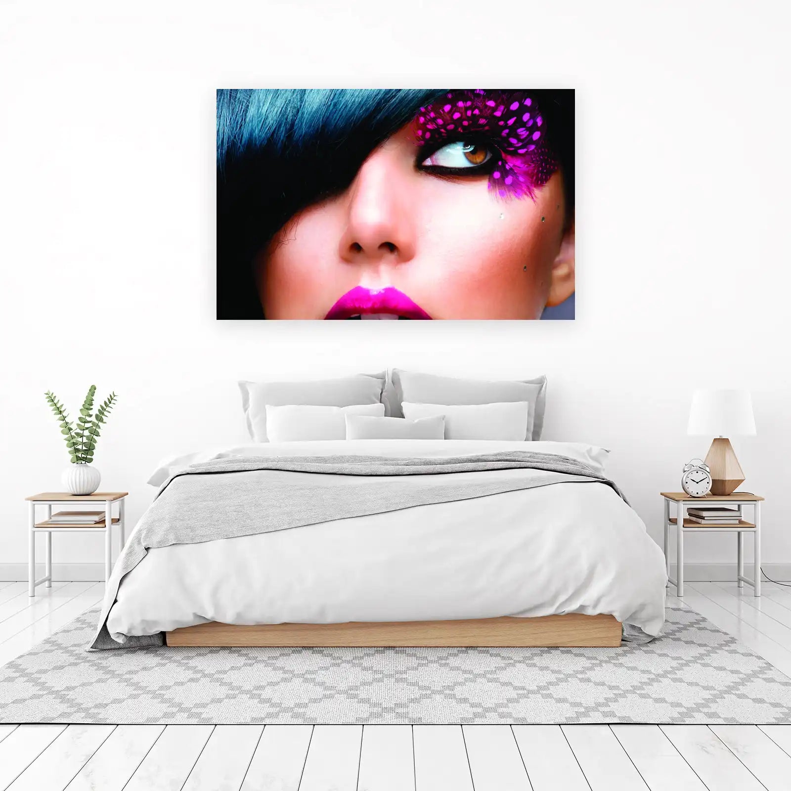 Bold Beauty Eye Feathered Fashion Wall Art