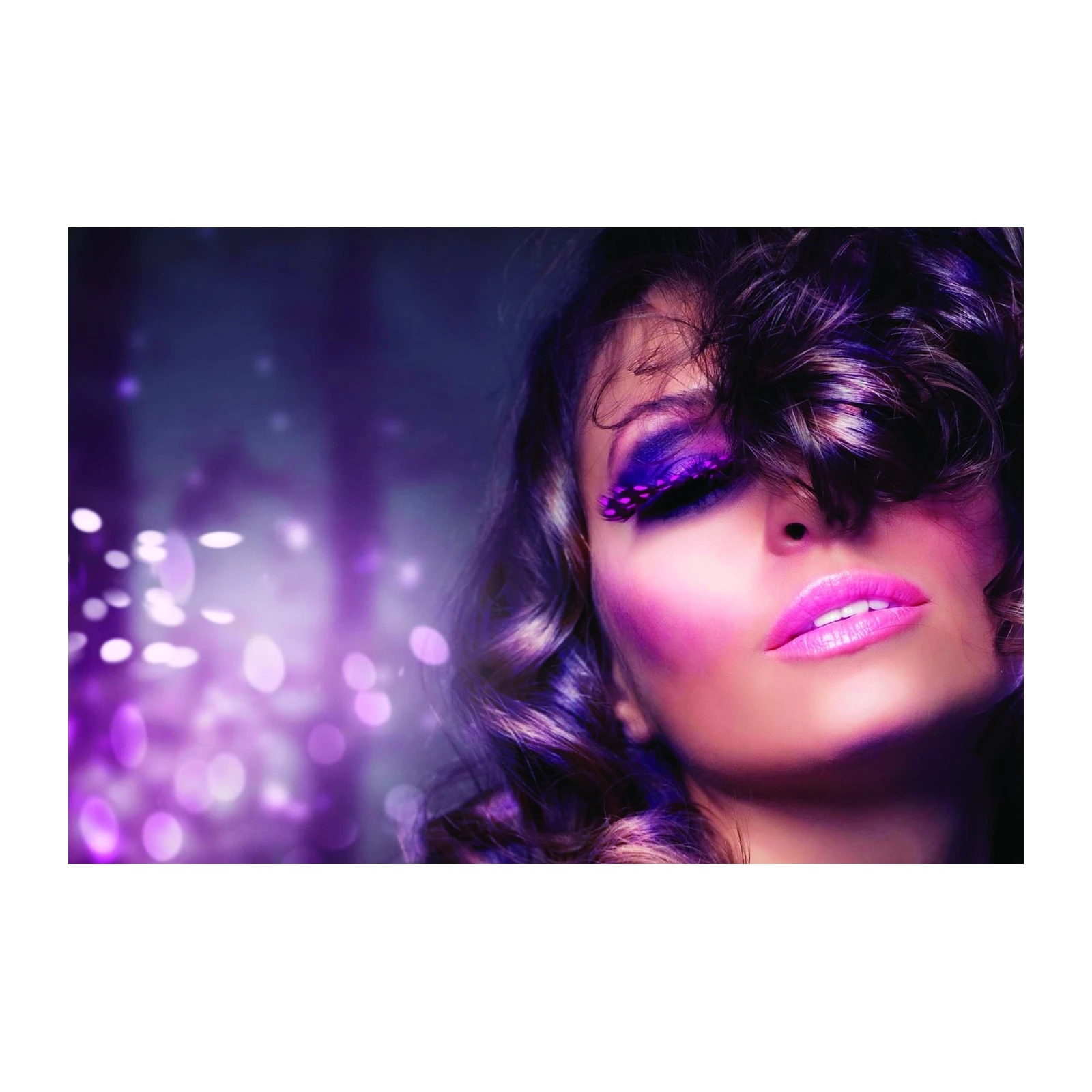 Enchanting Purple Diva Glamour Wall Art