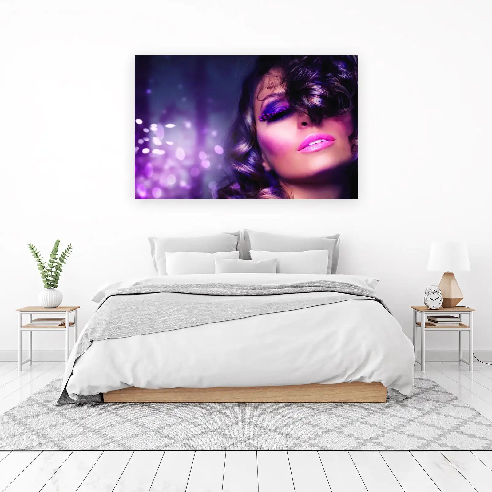 Enchanting Purple Diva Glamour Wall Art