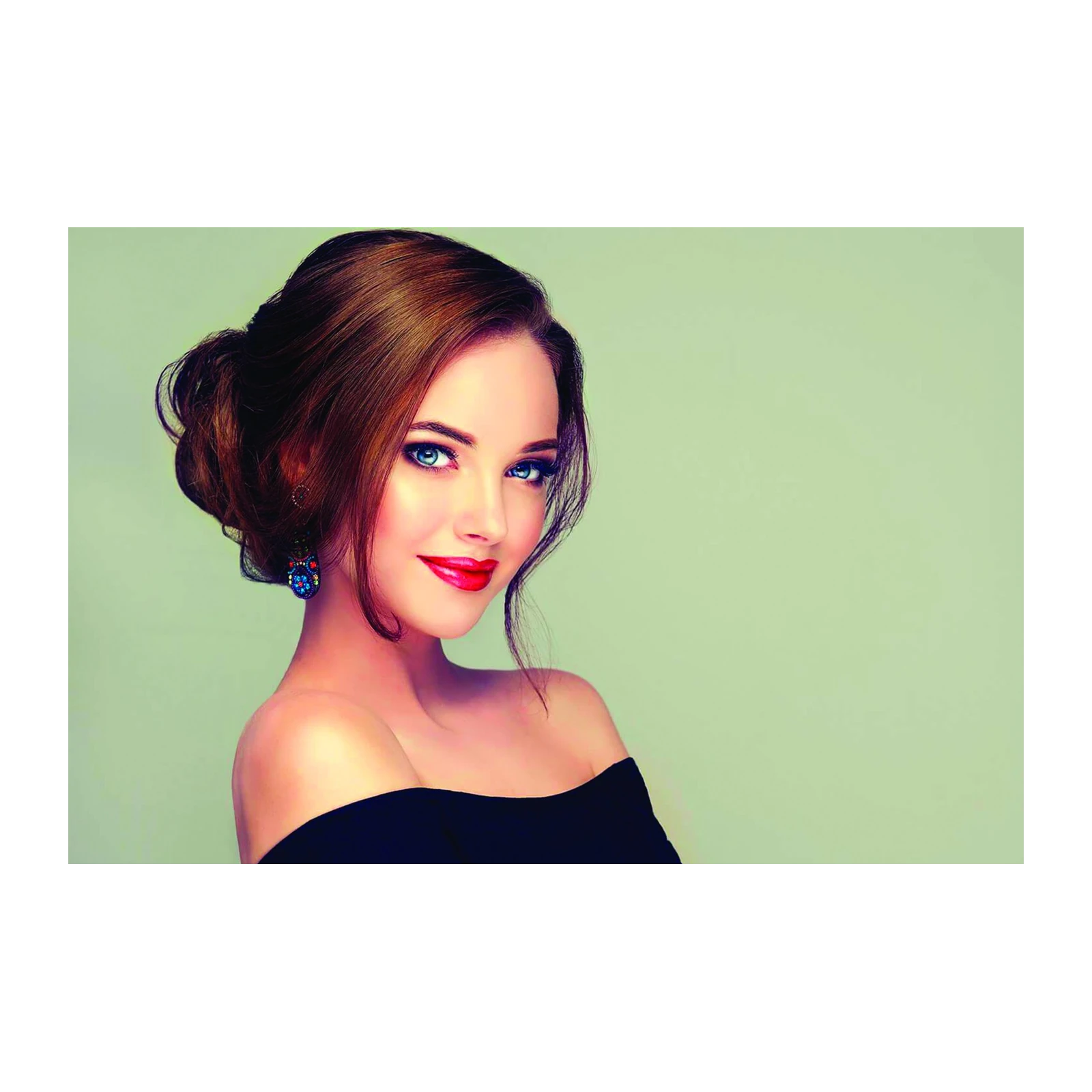 Elegant Woman Portrait Wall Art - Glamour Art