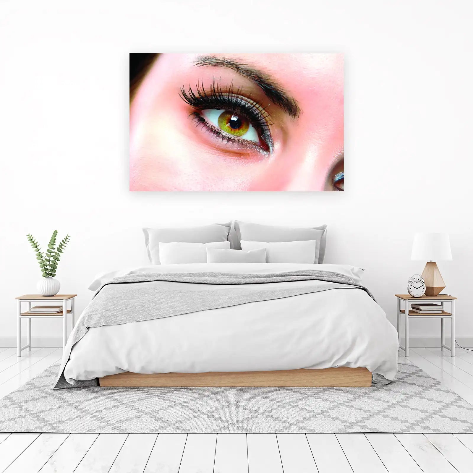 Captivating Green Eye Close-Up Wall Art