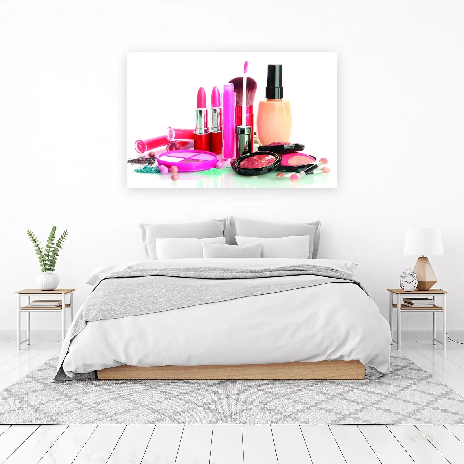 Vibrant Makeup Collection Wall Art