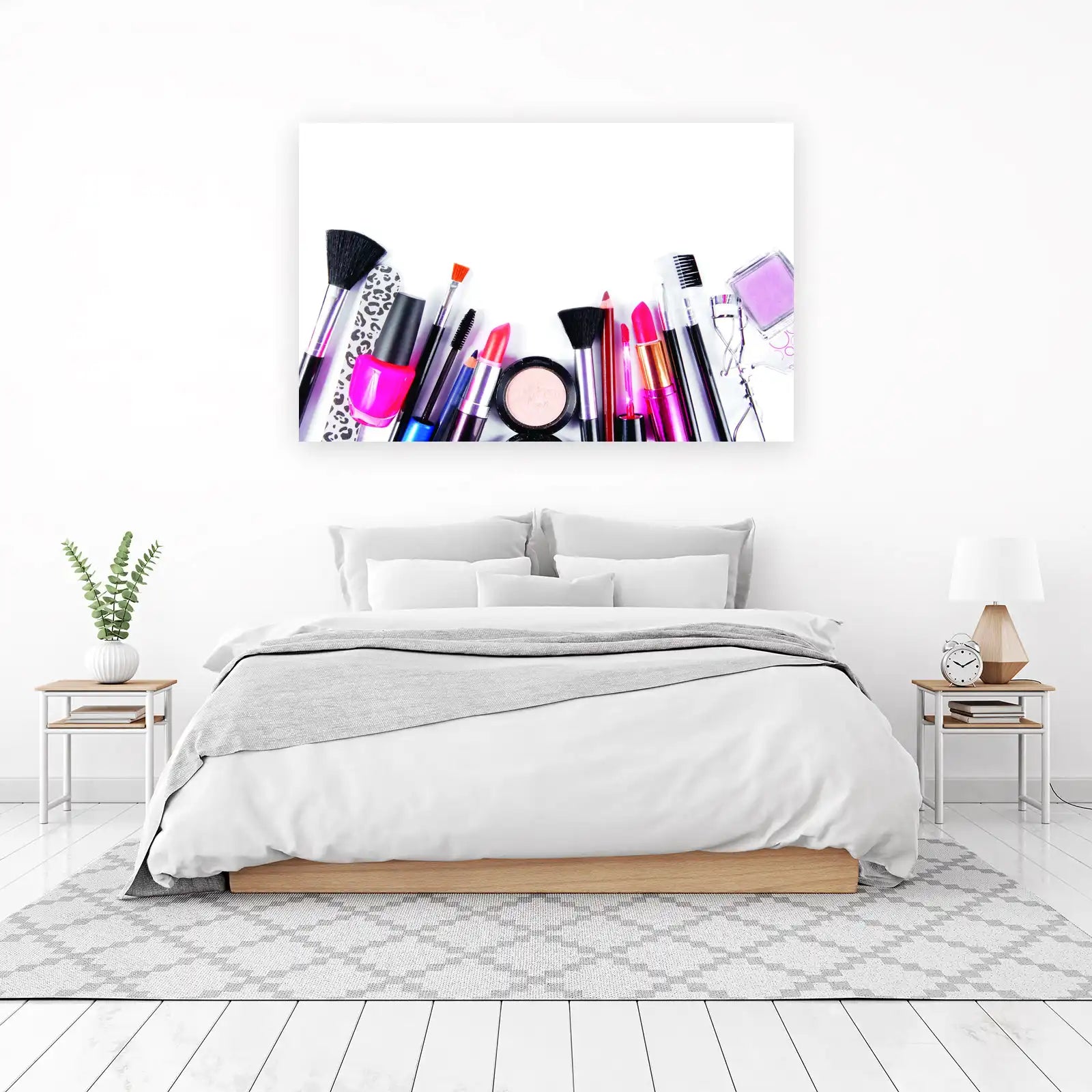Vibrant Makeup Collection Wall Art