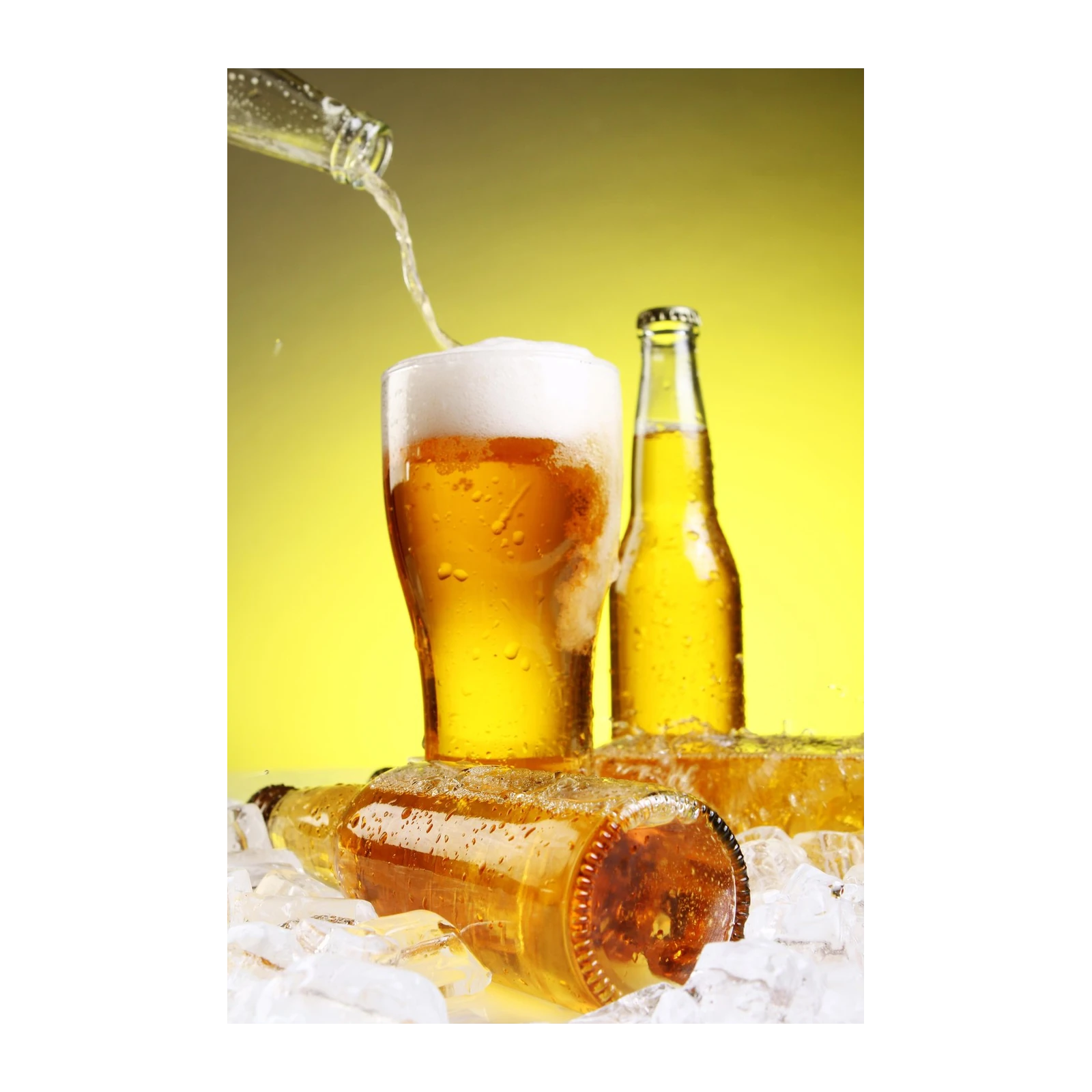 Refreshing Beer Splash Wall Art Wall Art
