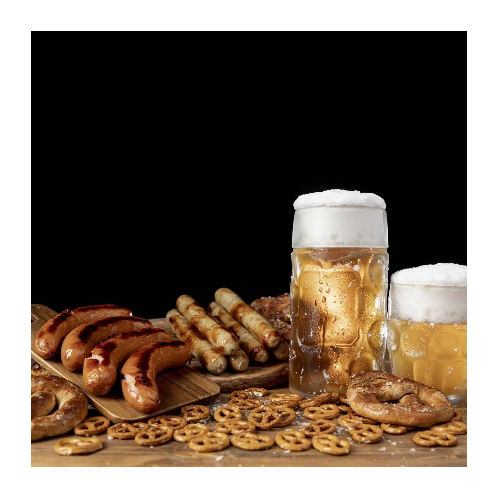 Gourmet Sausages & Beer Delight Wall Art