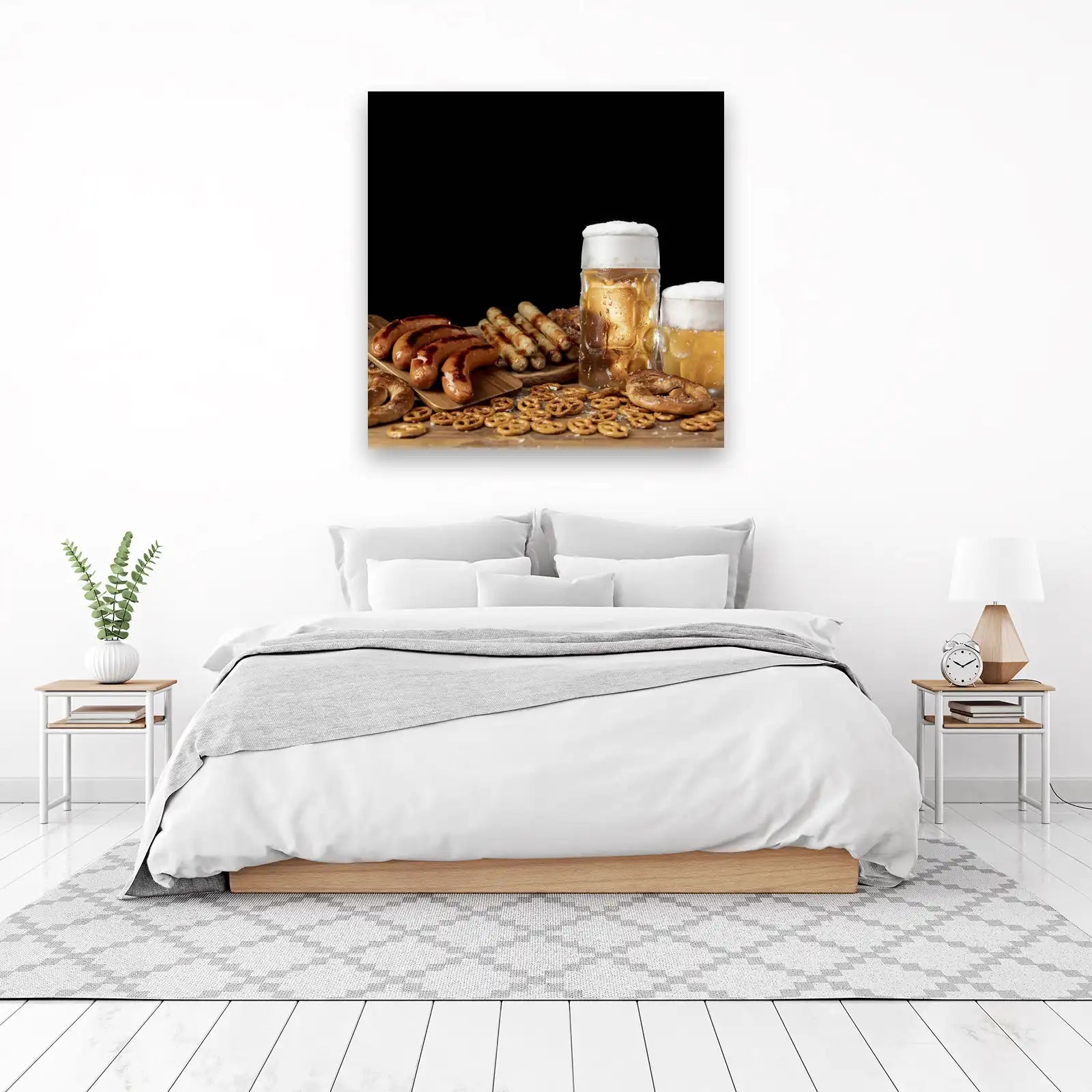 Gourmet Sausages & Beer Delight Wall Art