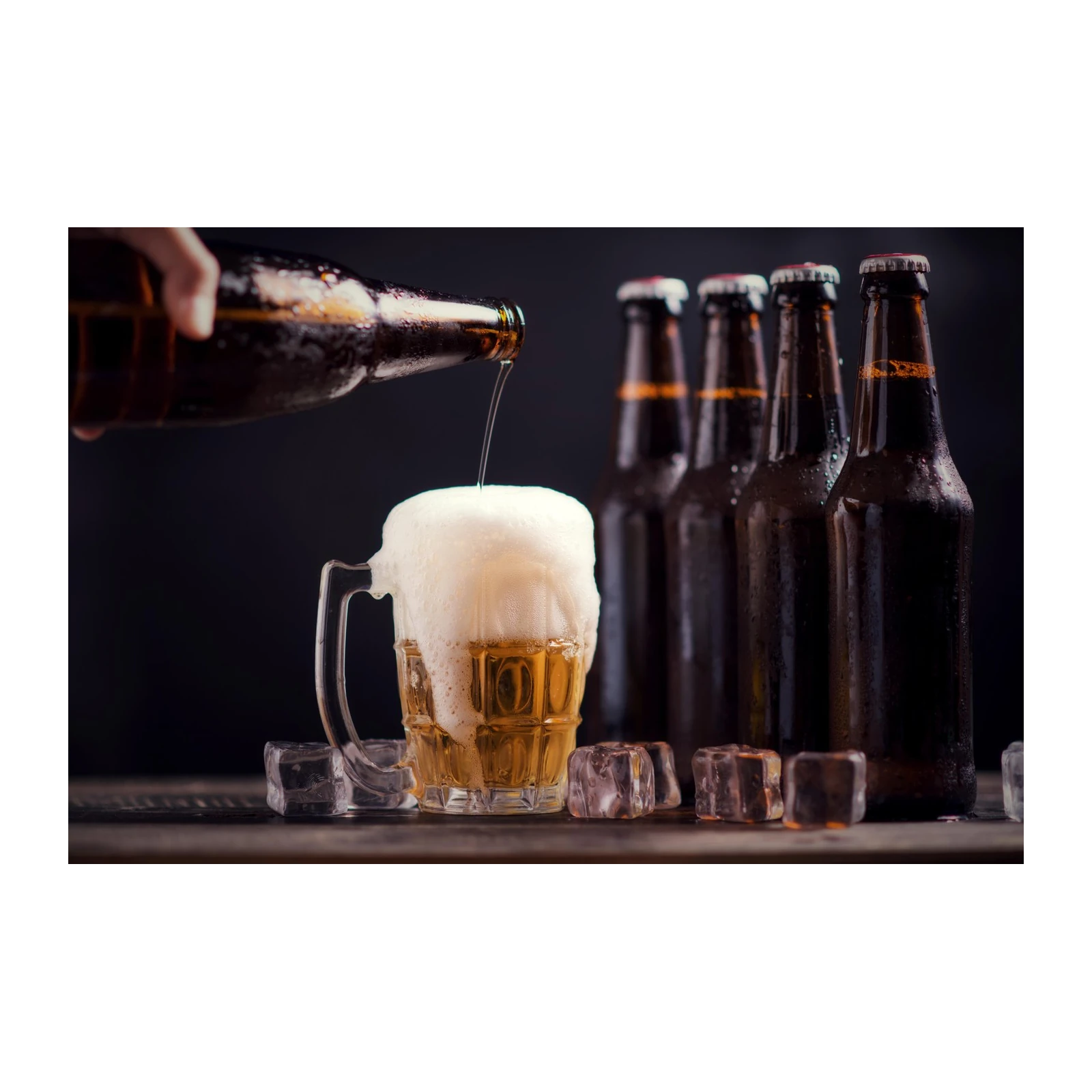 Cold Beer Pouring Wall Art