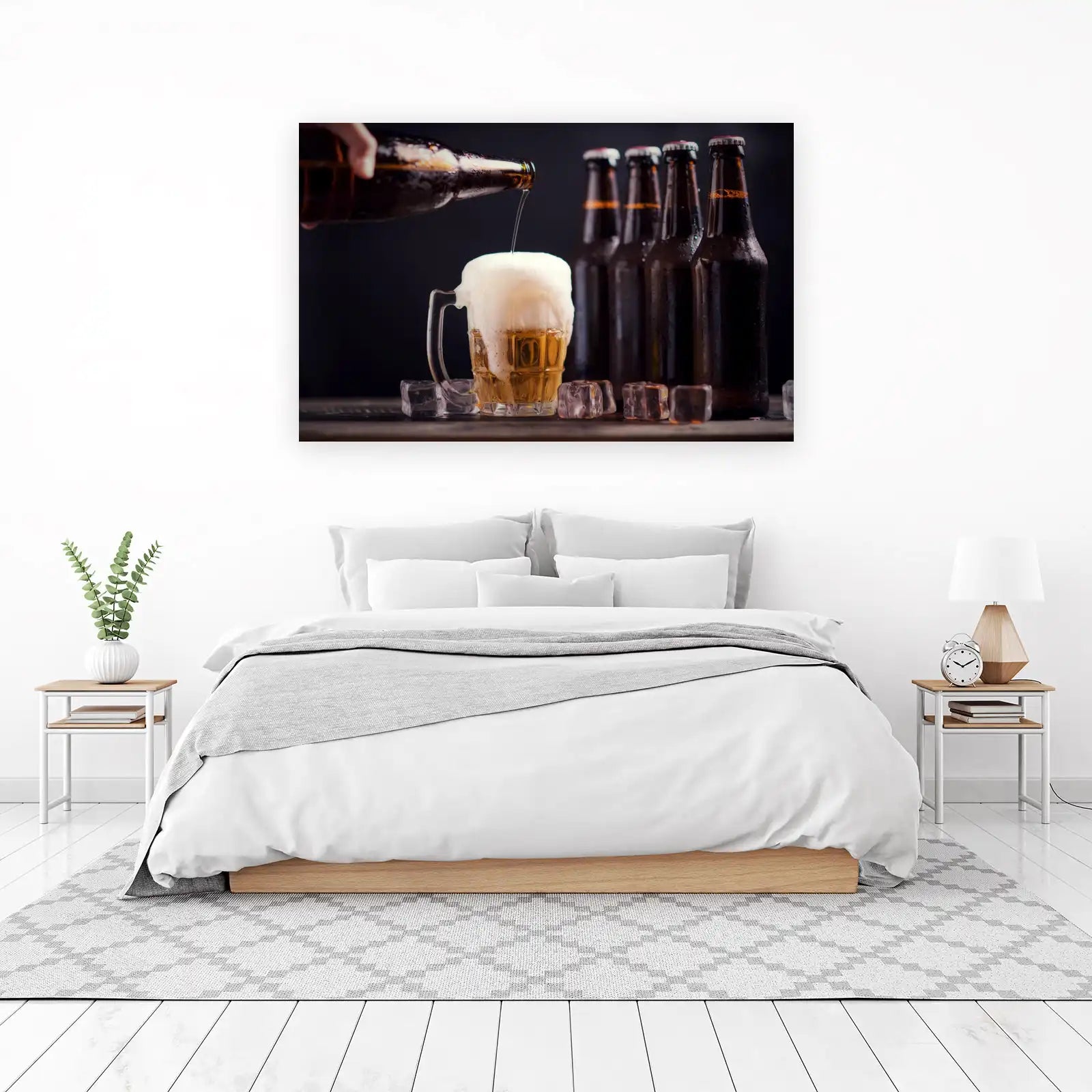 Cold Beer Pouring Wall Art