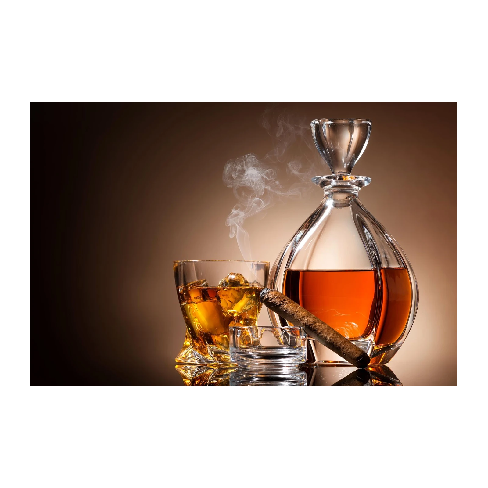 Luxury Whiskey & Cigar Wall Art