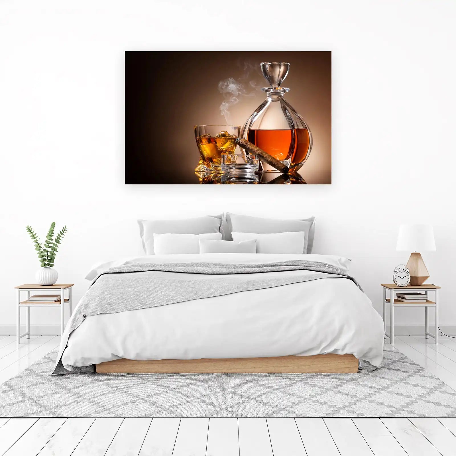 Luxury Whiskey & Cigar Wall Art