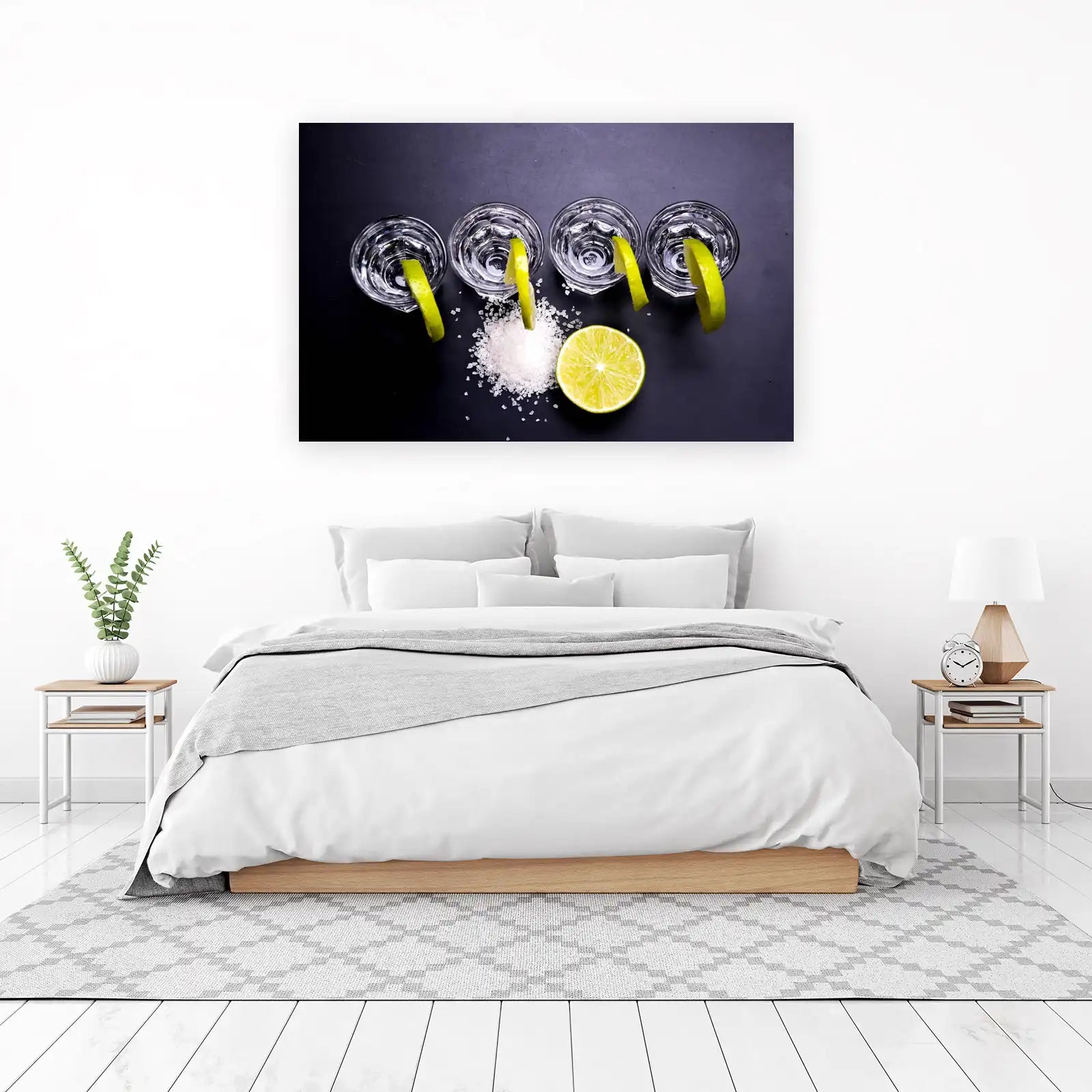 Vibrant Lime & Tequila Shot Wall Art