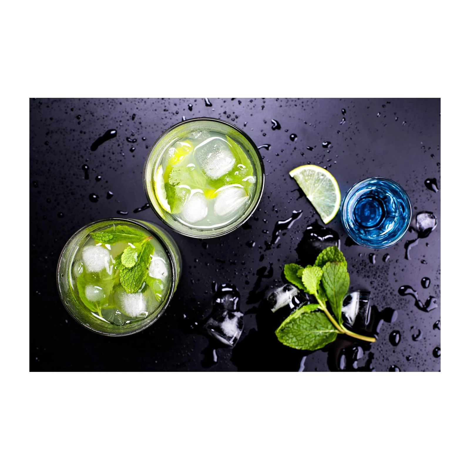 Refreshing Mint & Lime Drinks Wall Art