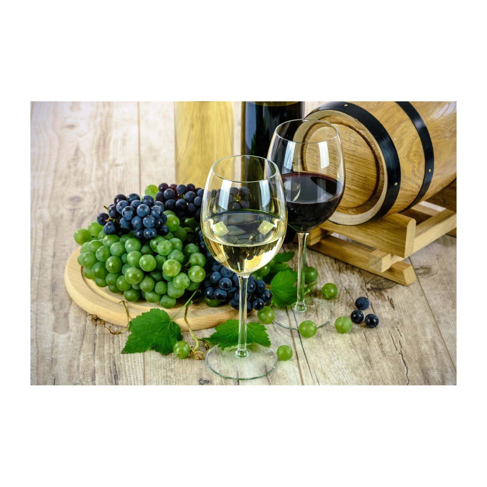 Elegant Wine & Grapes Wall Art