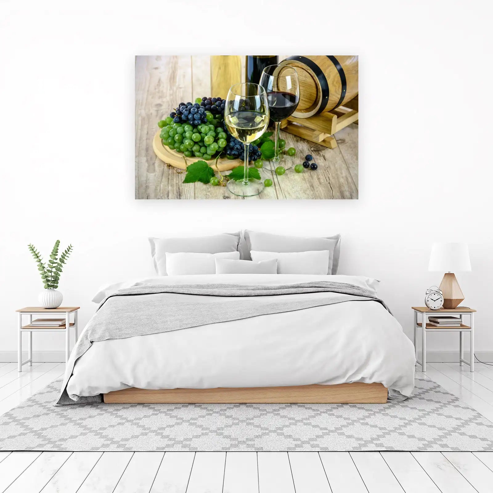 Elegant Wine & Grapes Wall Art
