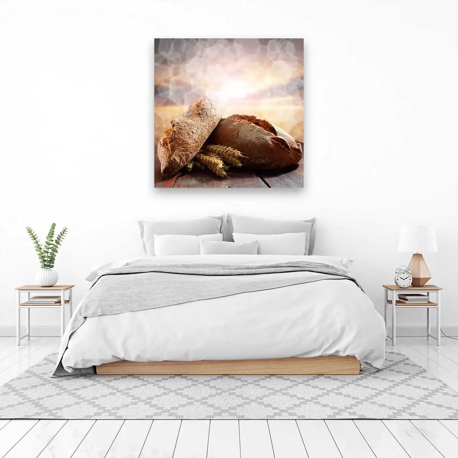 Artisanal Bread & Wheat Field Wall Art