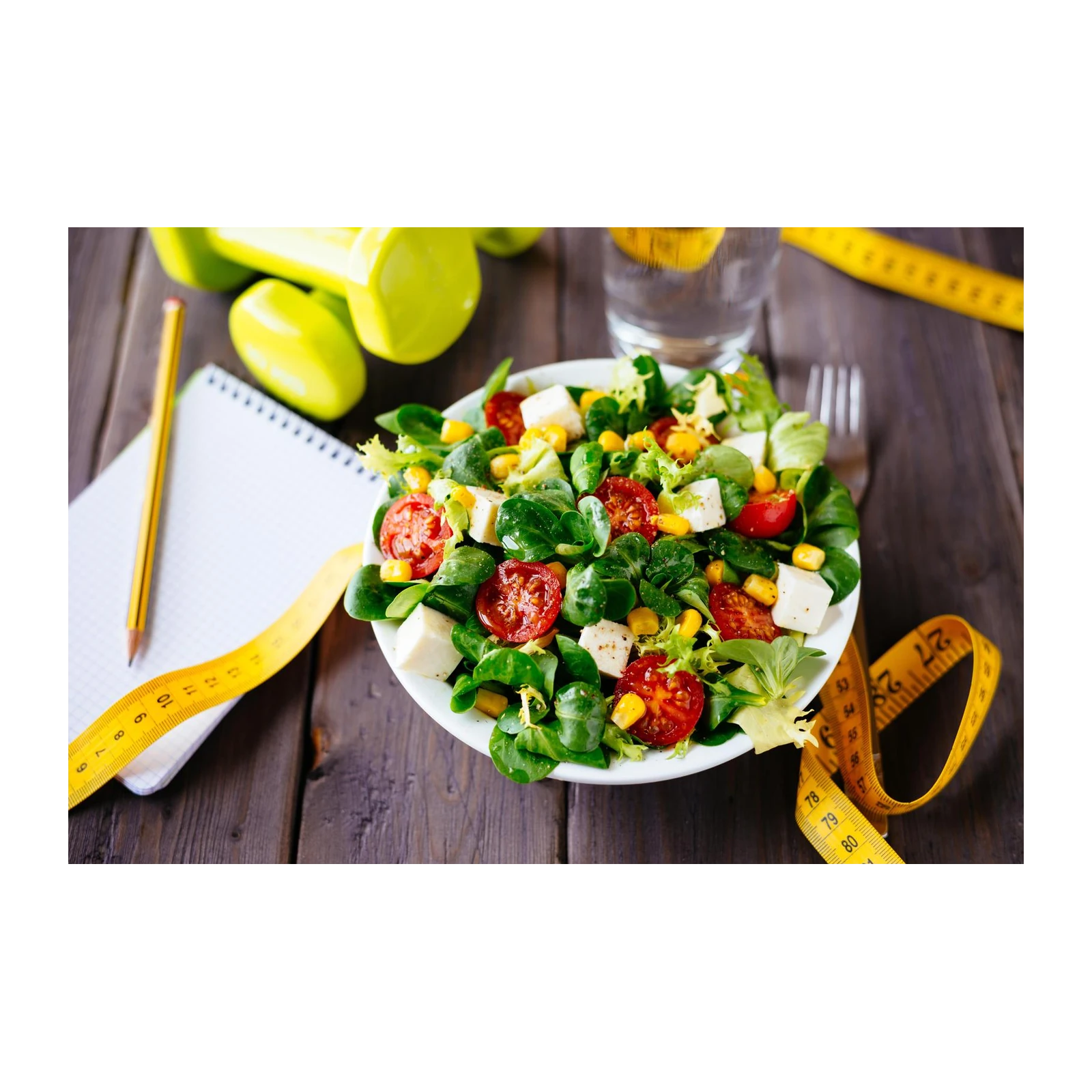 Fresh Salad & Fitness Goals Wall Art
