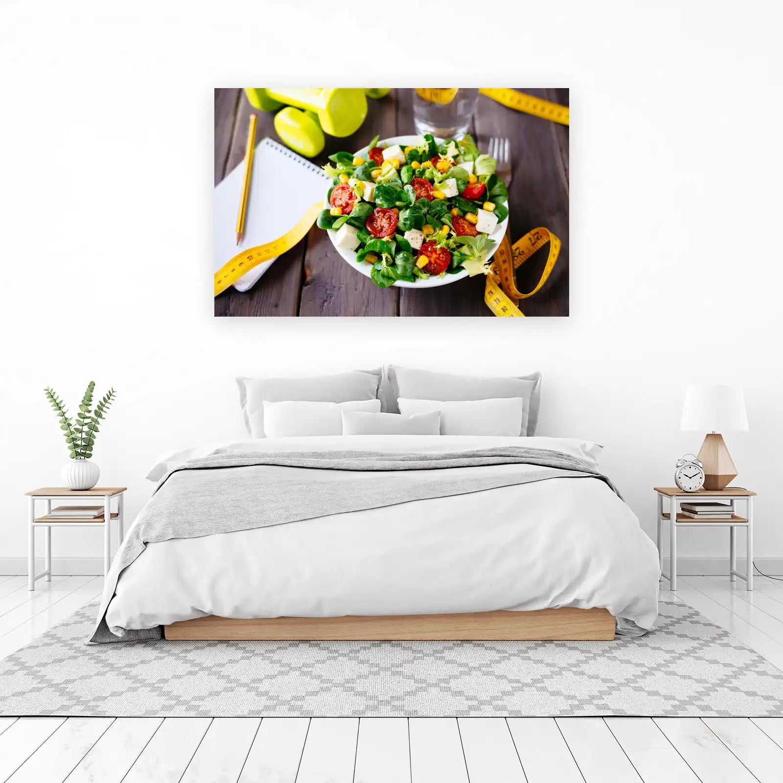 Fresh Salad & Fitness Goals Wall Art
