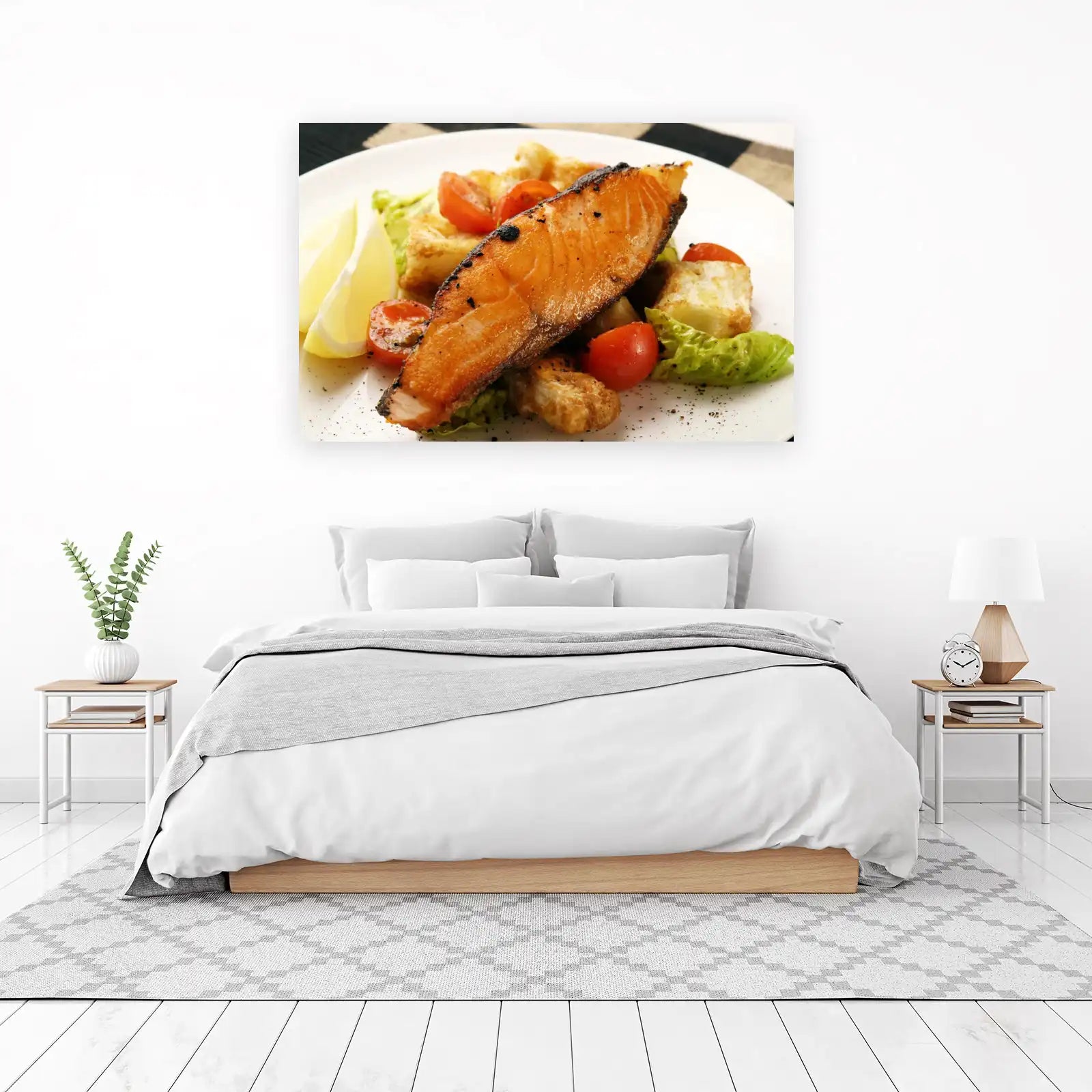 Gourmet Salmon & Citrus Delight Wall Art