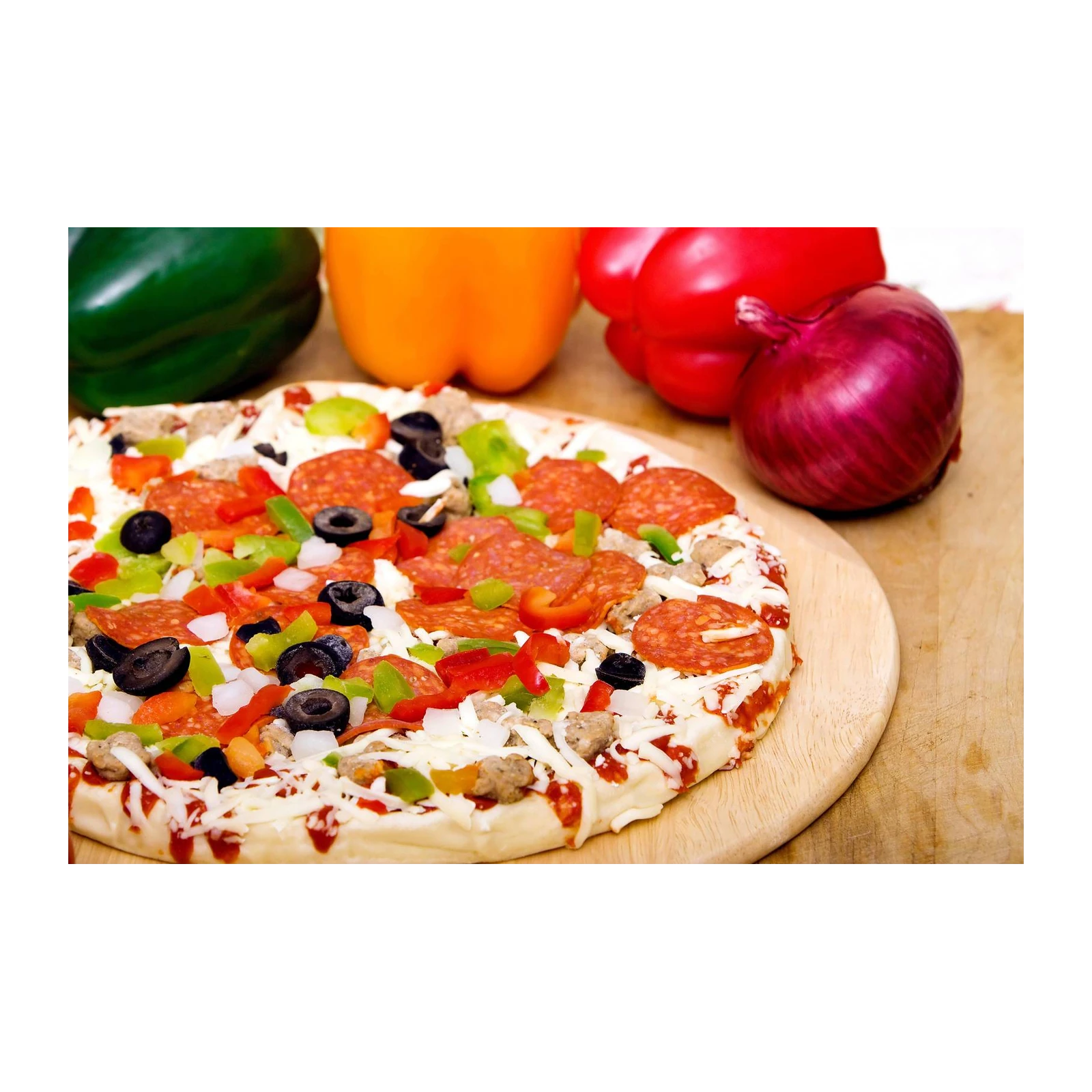 Delicious Pepperoni Pizza Kitchen Art Wall Art