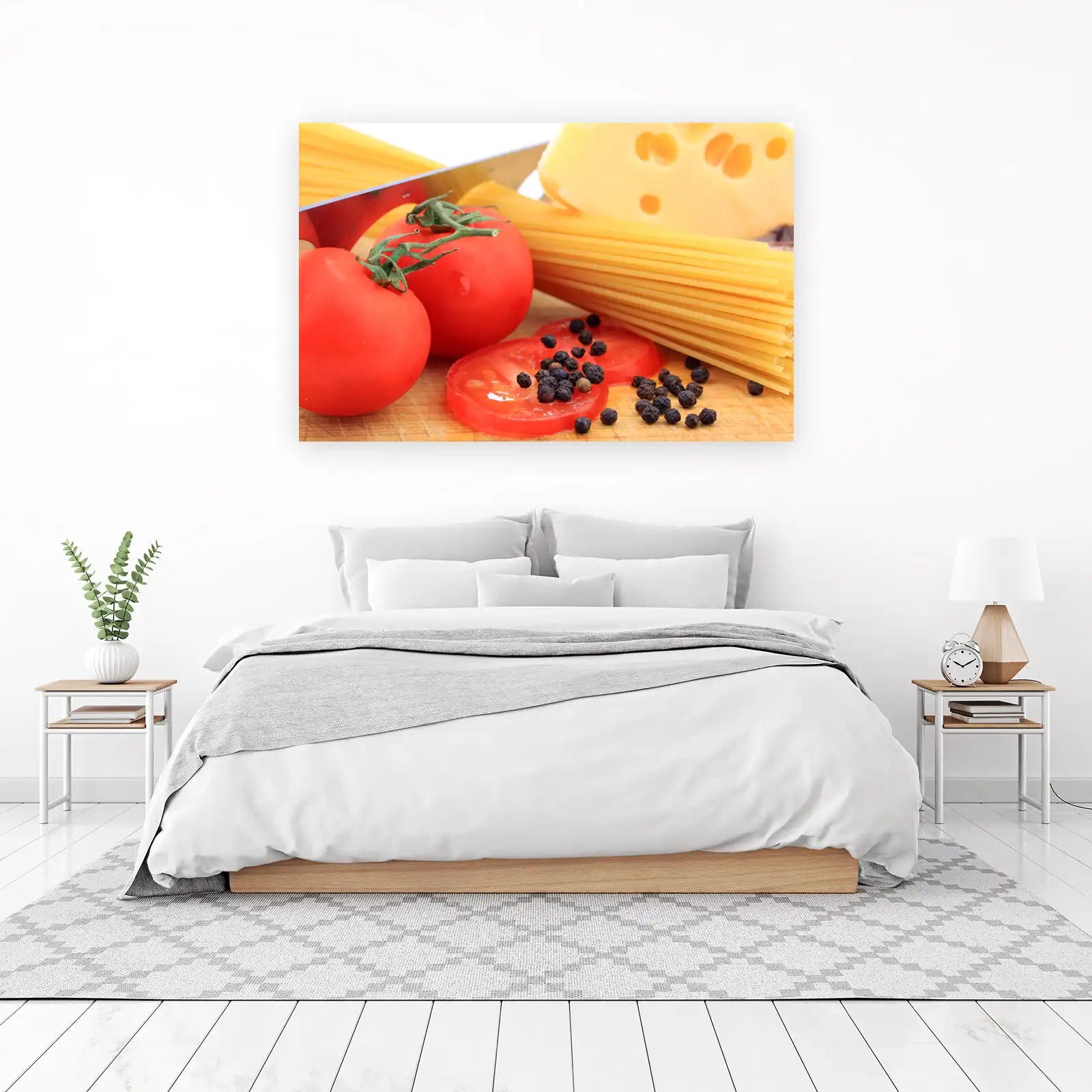 Fresh Pasta Ingredients Wall Art Wall Art