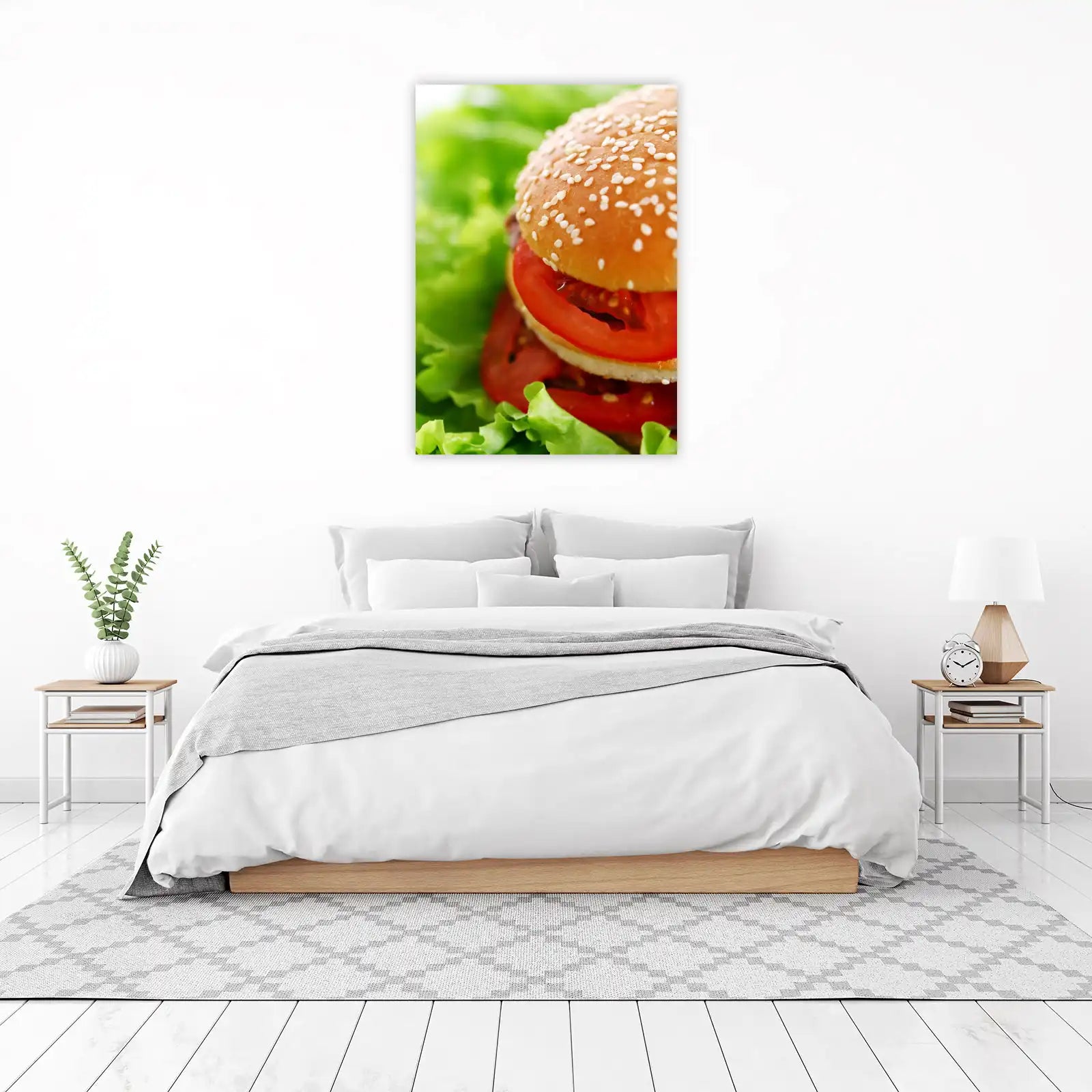 Juicy Burger & Fresh Lettuce Wall Art