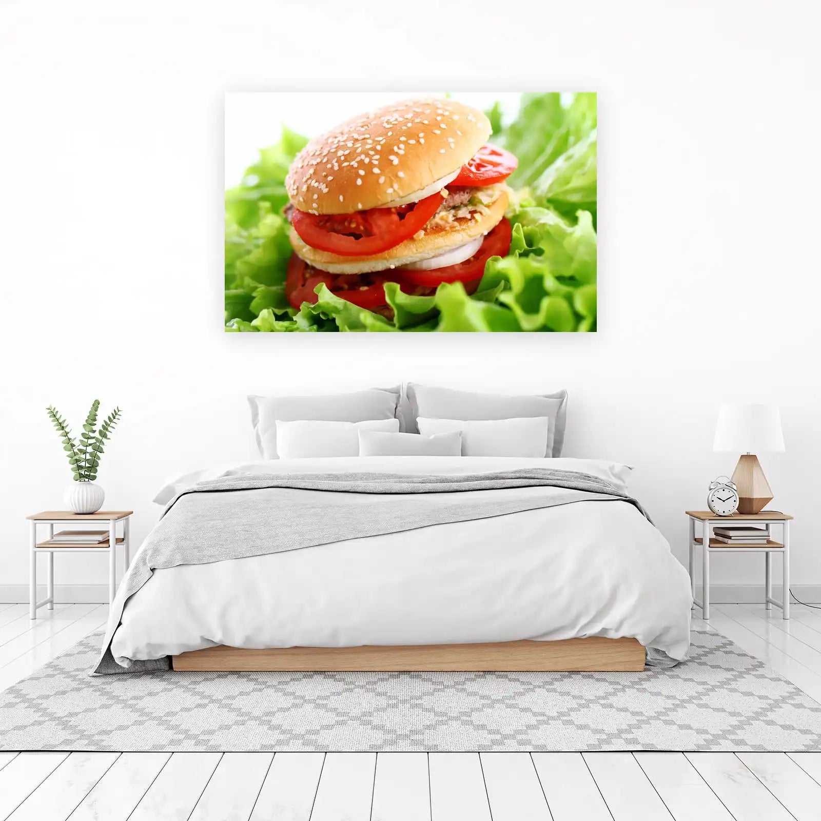 Juicy Burger Food Photography Wall Art