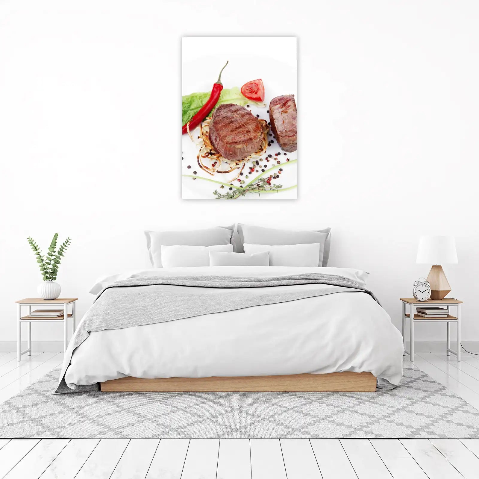 Juicy Steak & Chili Food Art Wall Art