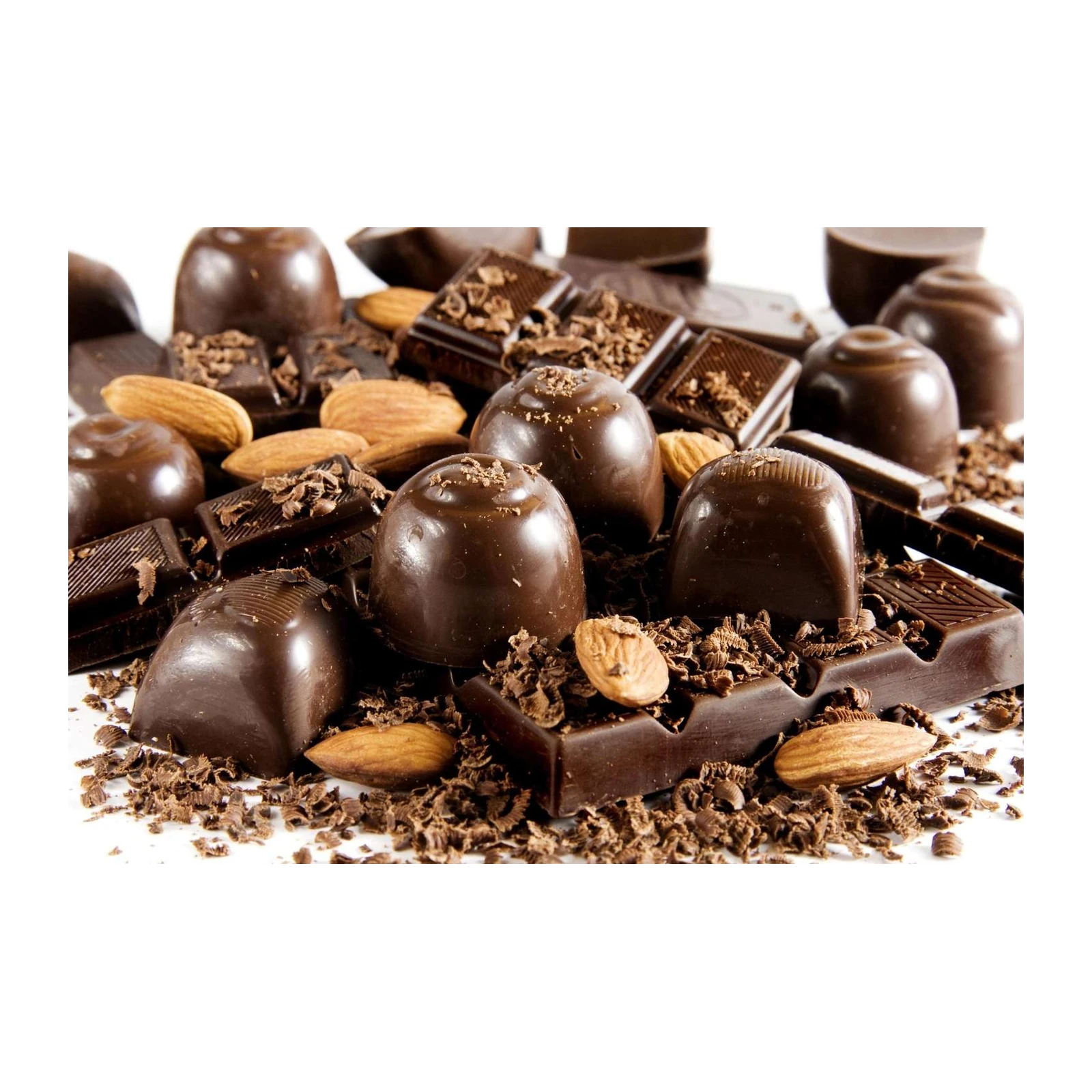 Decadent Dark Chocolate Almonds Wall Art