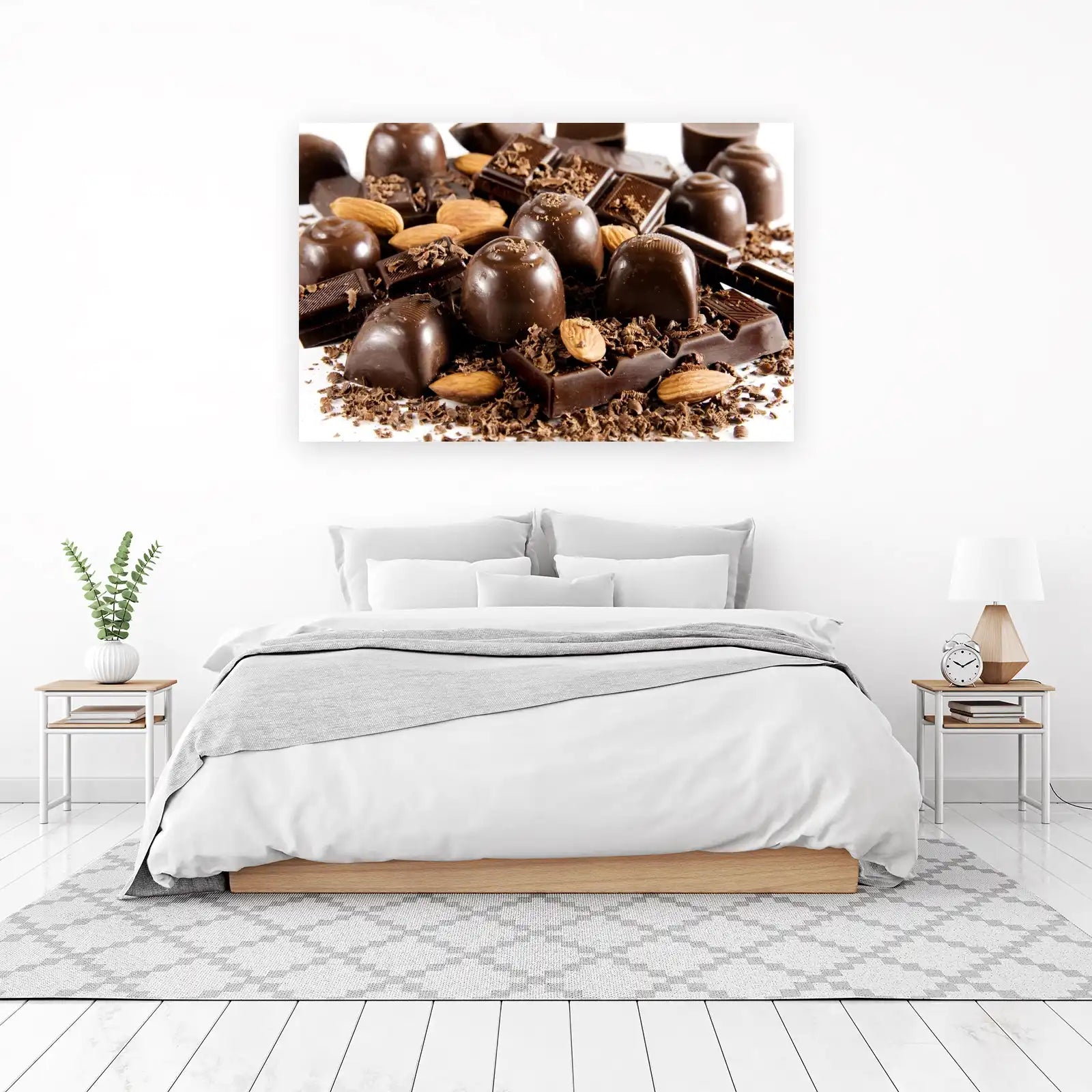 Decadent Dark Chocolate Almonds Wall Art