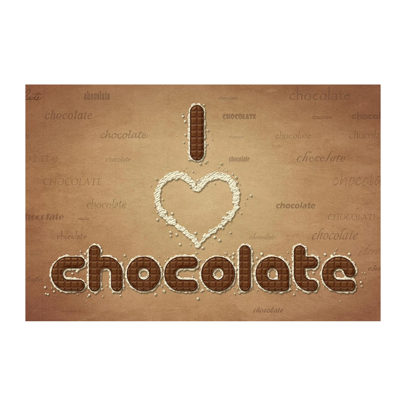 I Love Chocolate Word Art Wall Art