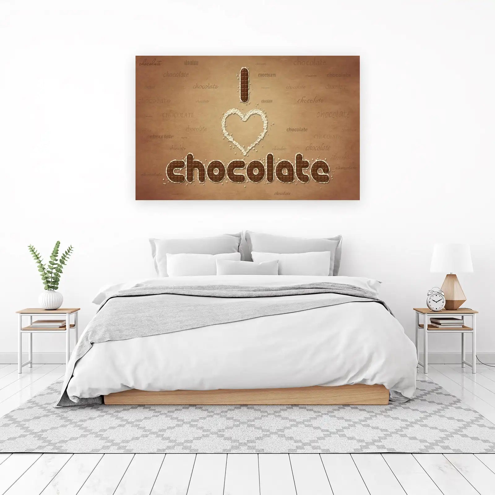 I Love Chocolate Word Art Wall Art