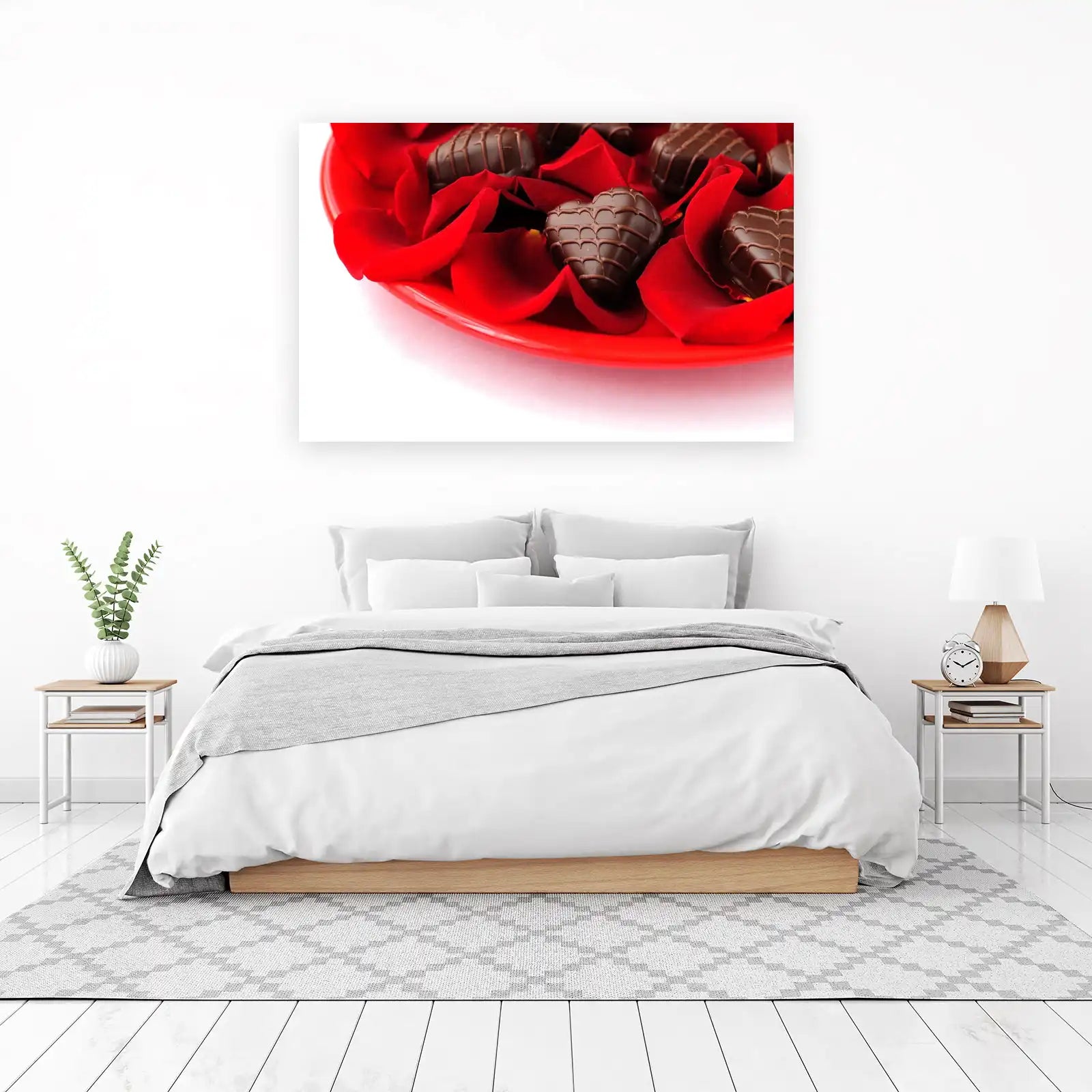 Heart Chocolates & Roses Wall Art Wall Art