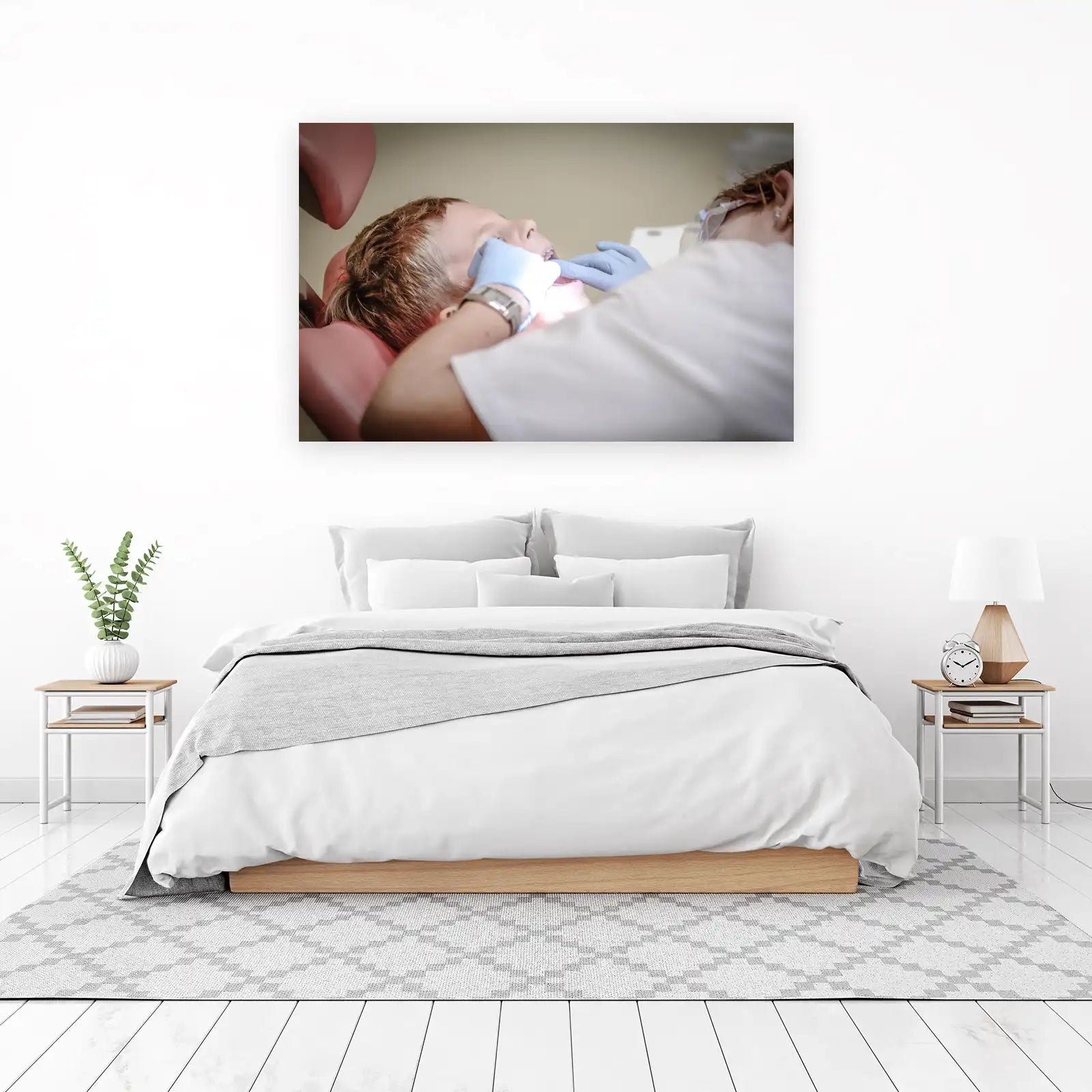 Candid Dental Care Moment Wall Art