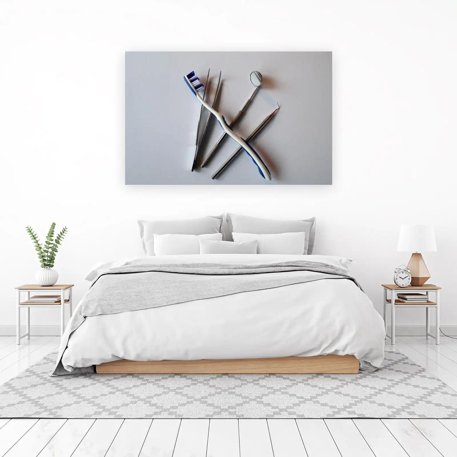 Dental Hygiene Tools Wall Art