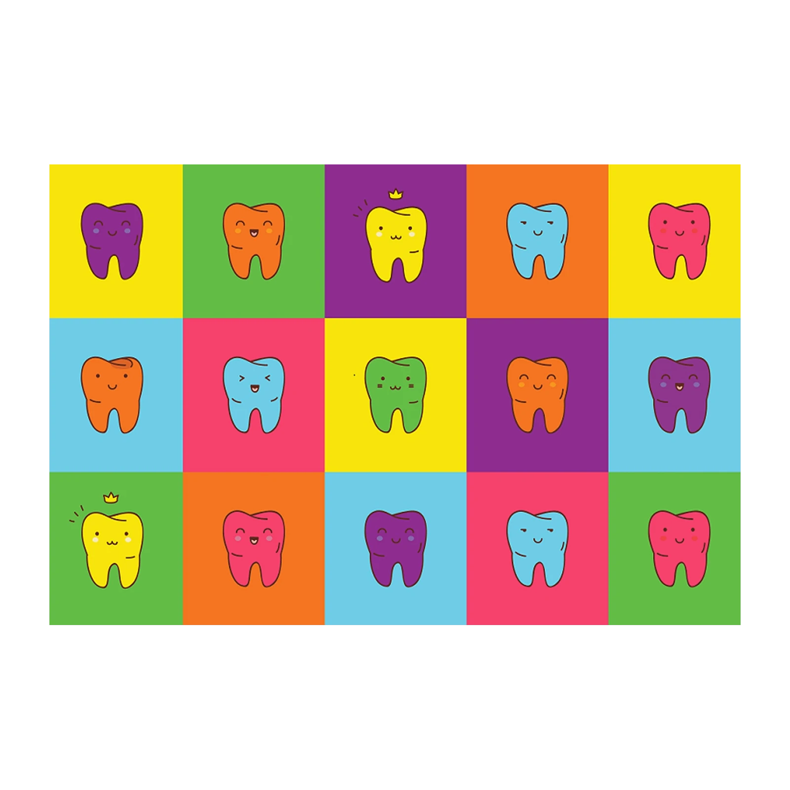 Happy Tooth Pop Art Wall Art