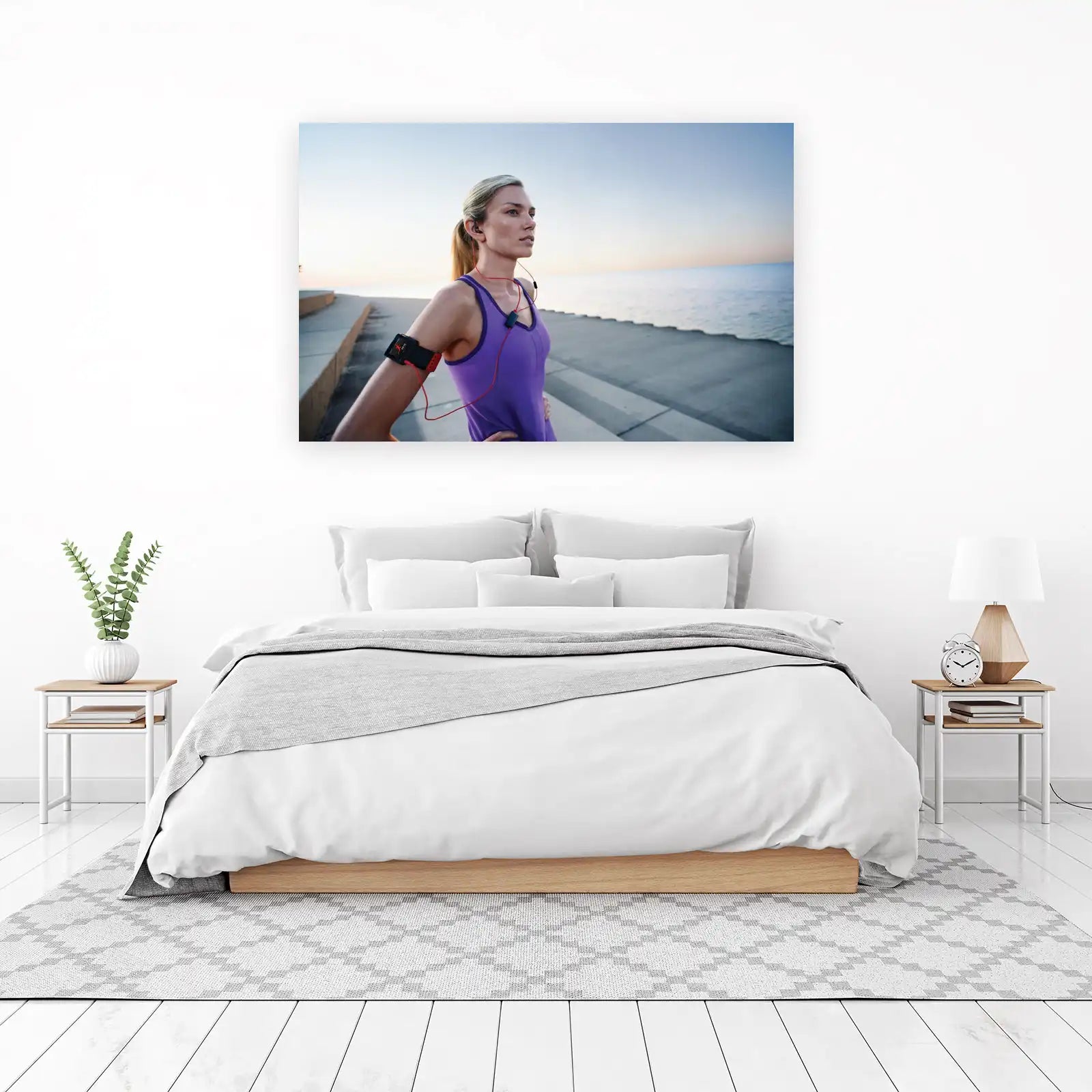 Motivated Runner Beach Wall Art
