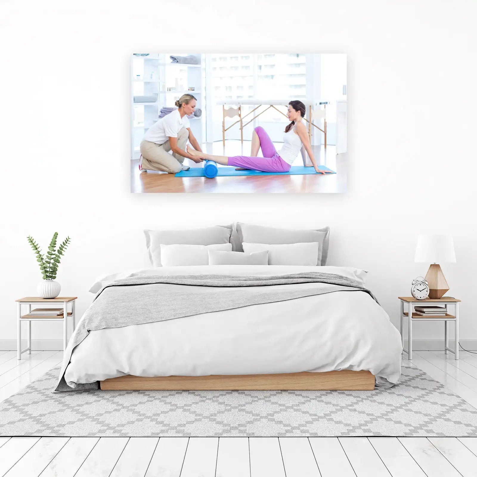 Therapy Session Yoga Pose Wall Art