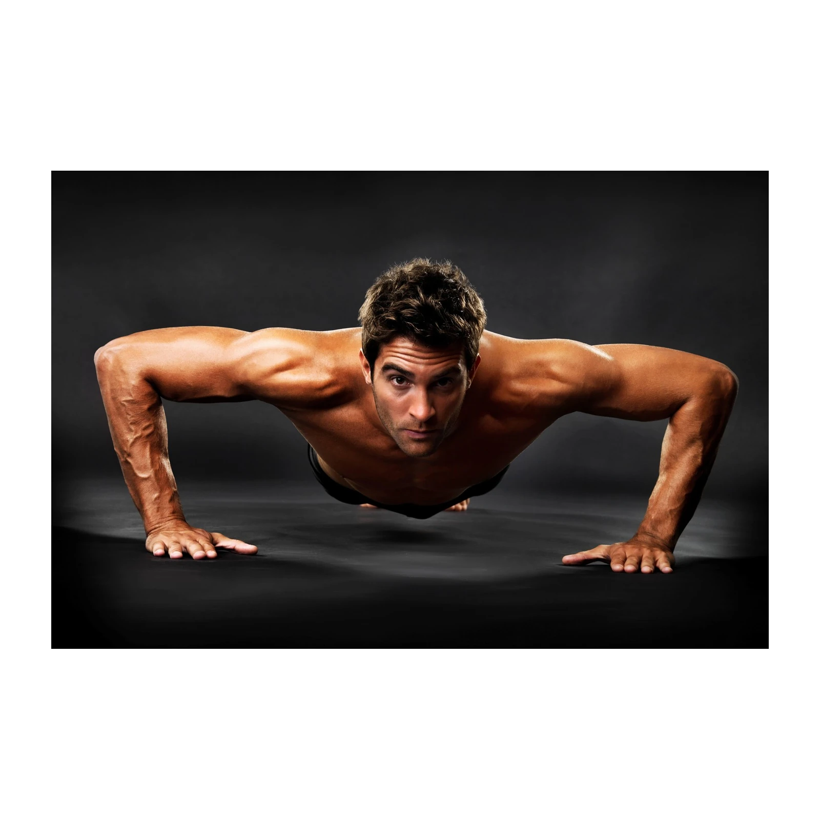 Motivated Man Push-up Fitness Wall Art