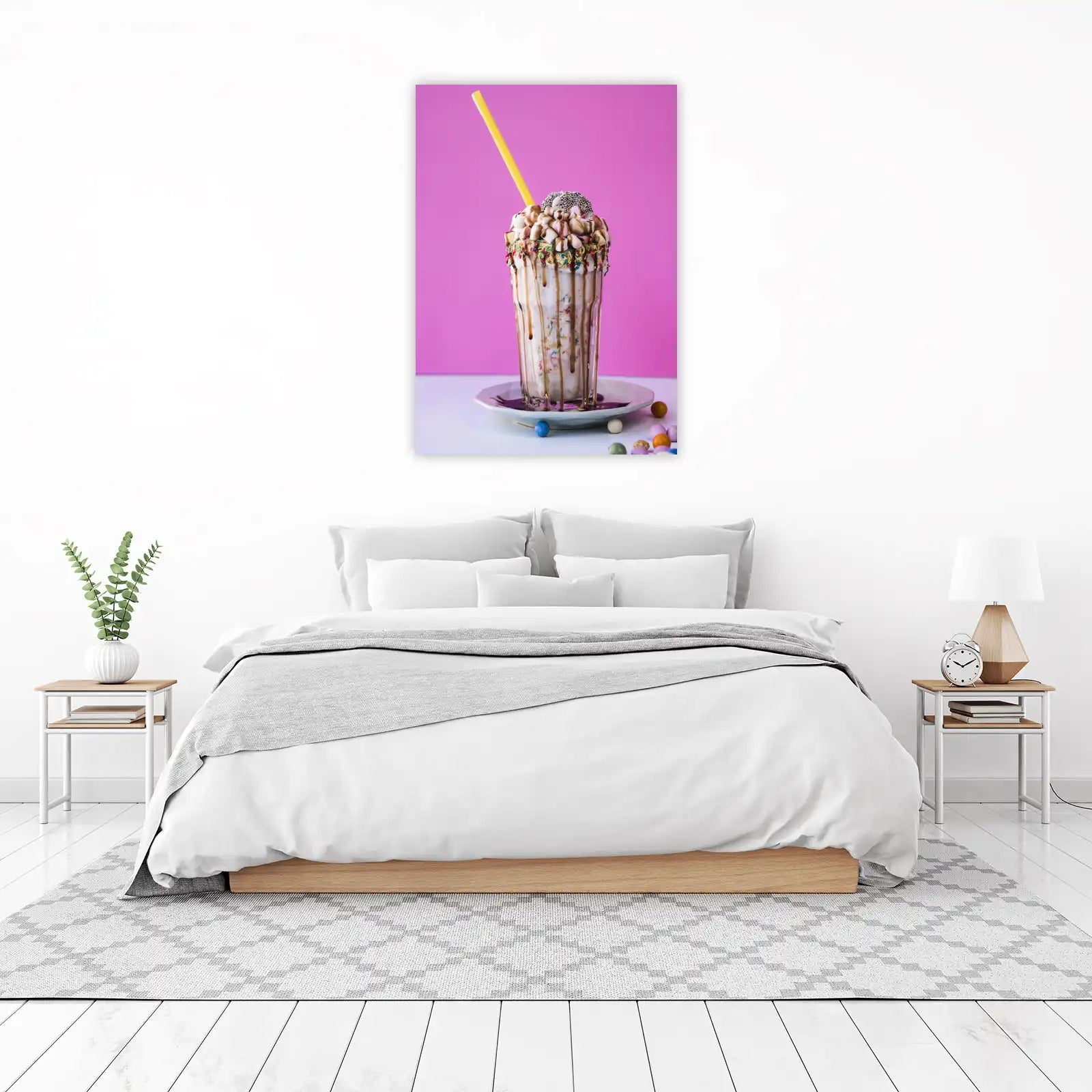 Sweet Delight Milkshake Wall Art