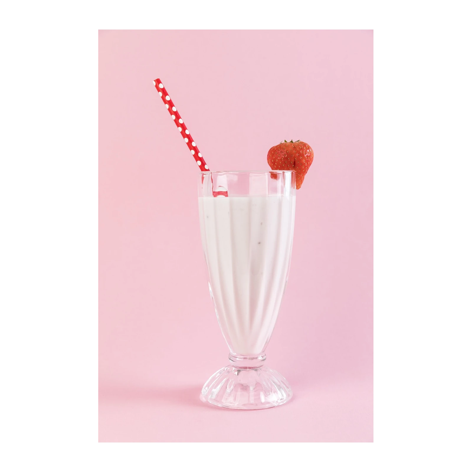 Strawberry Milkshake Delight Wall Art