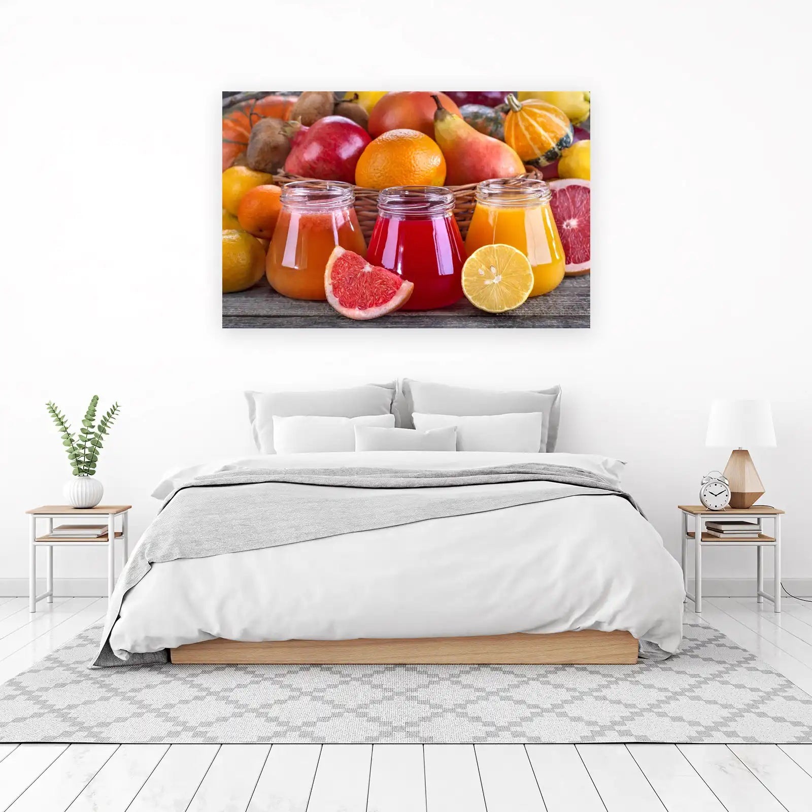 Vibrant Fruit Juices & Harvest Bounty Wall Art