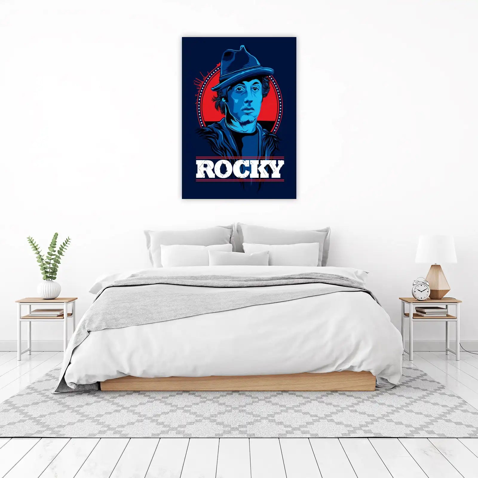Iconic Rocky Balboa Boxer Wall Art