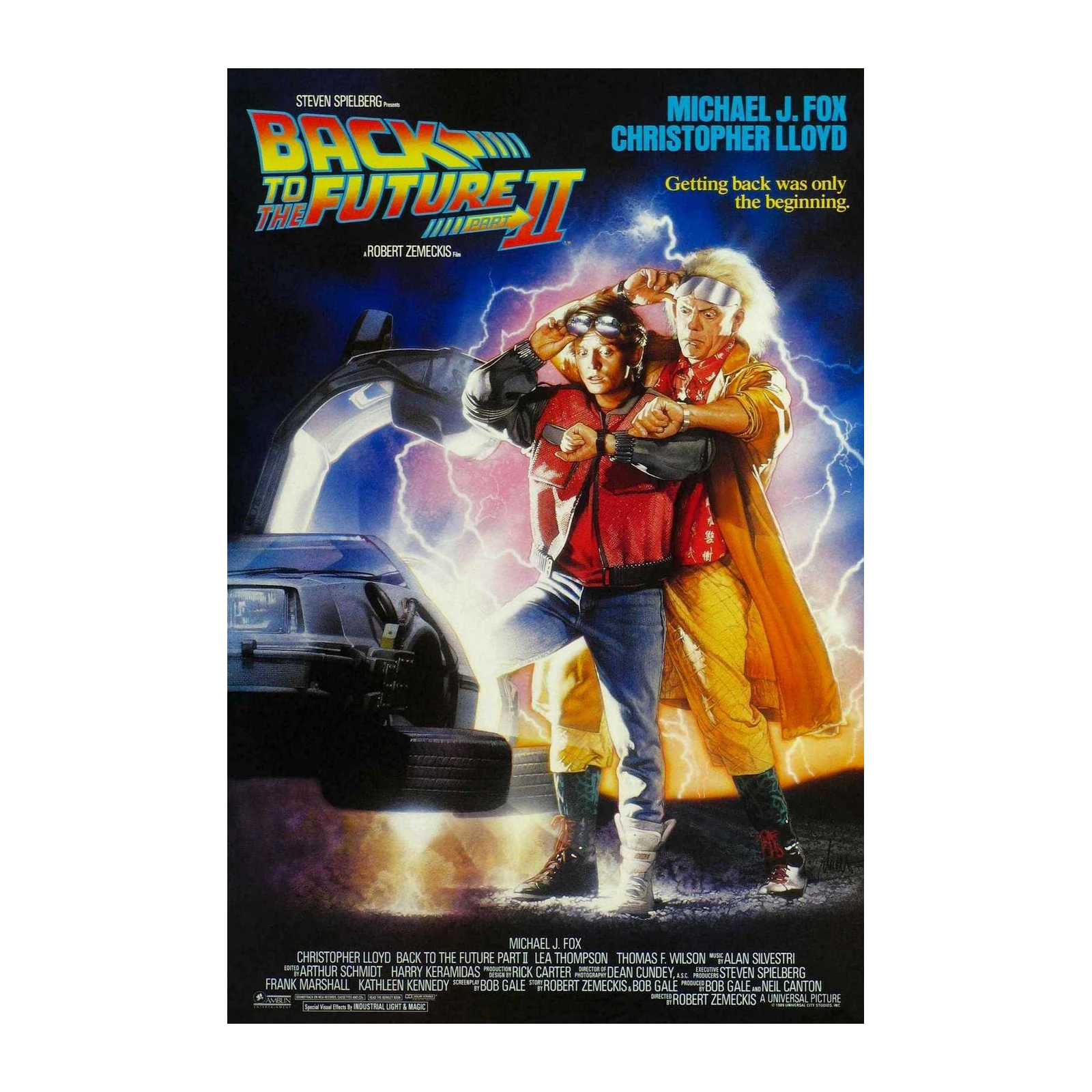 Back to the Future Part II Movie Poster Wall Art