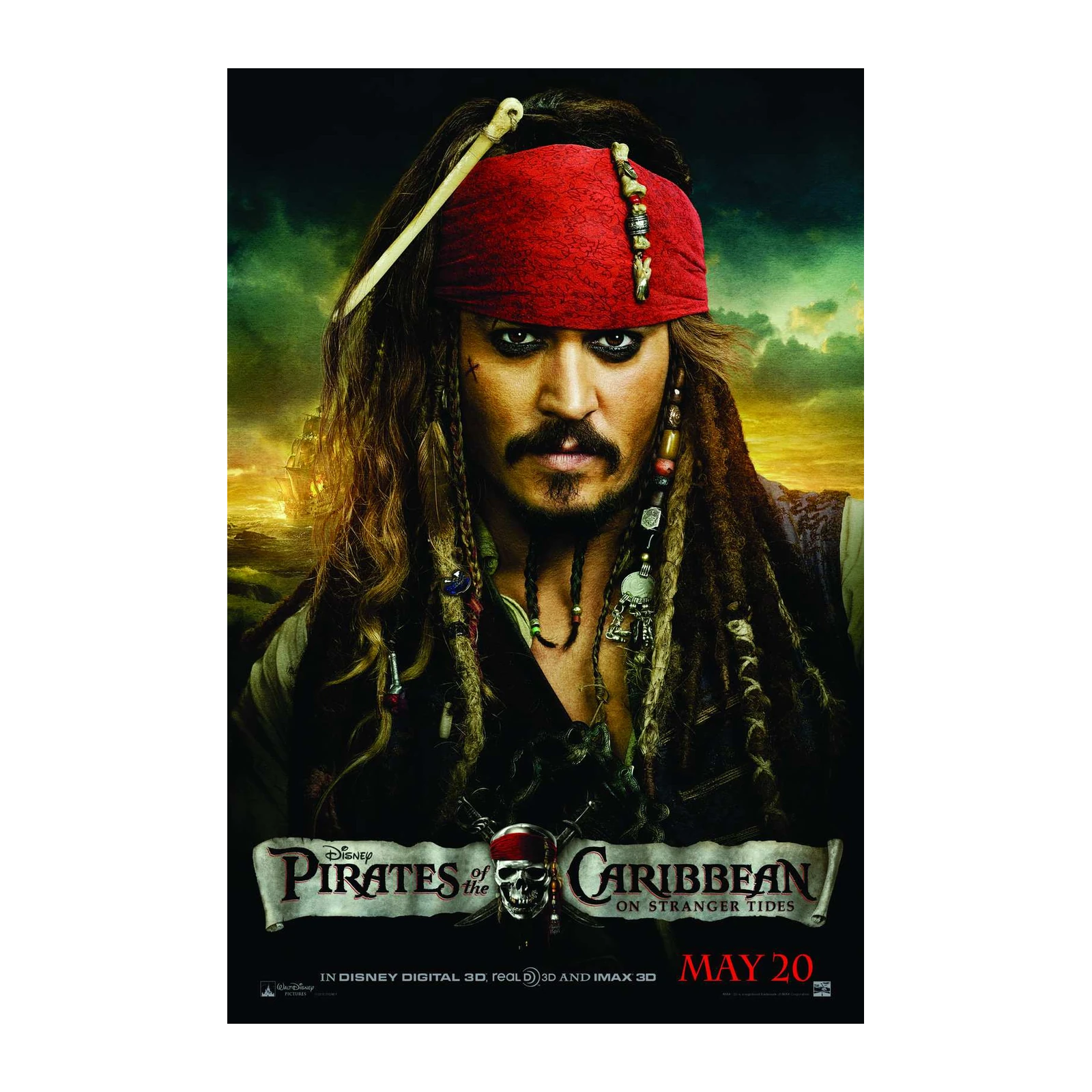 Captain Jack Sparrow Pirates Wall Art