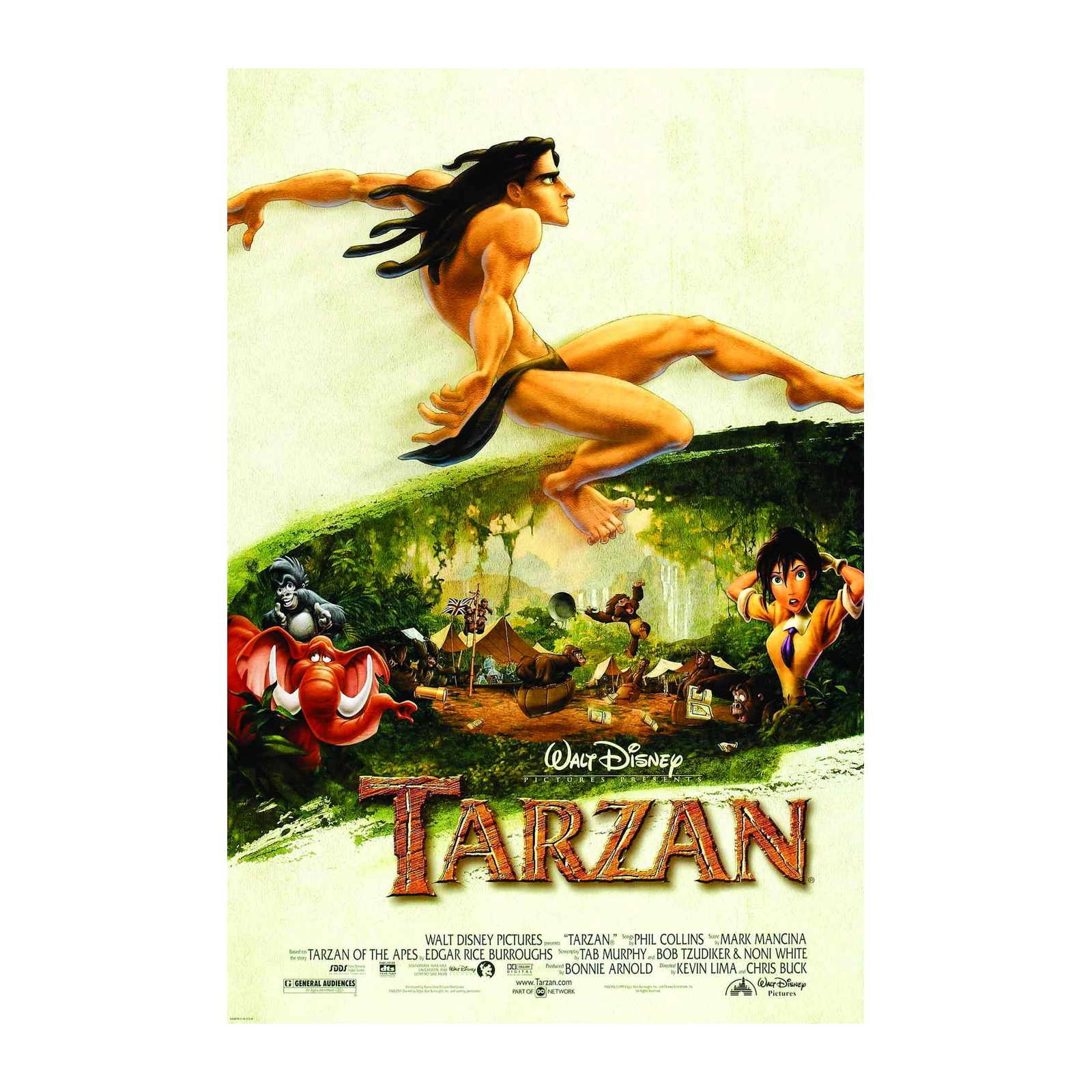 Tarzan Jungle Adventure Wall Art